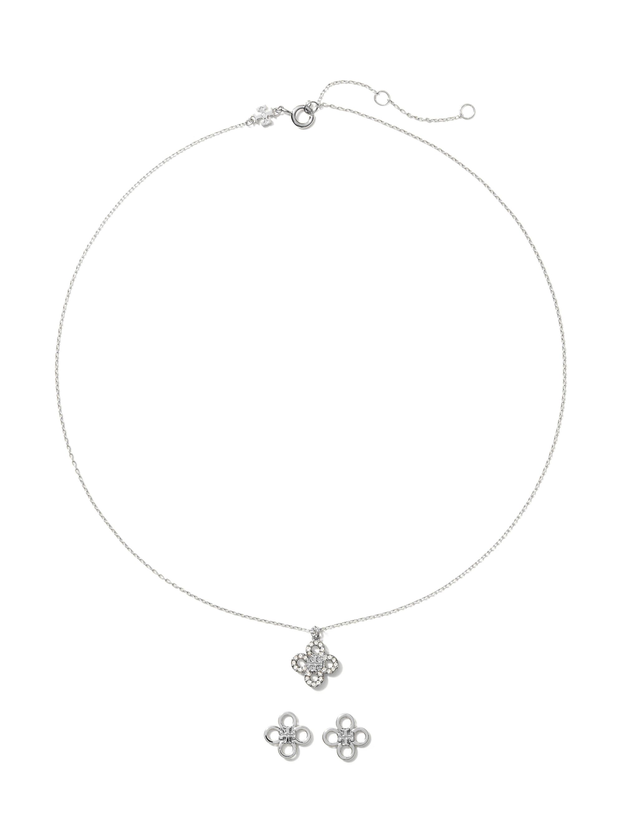 Tory Burch Kira 18K-Gold-Plated & Glass Crystal Necklace 