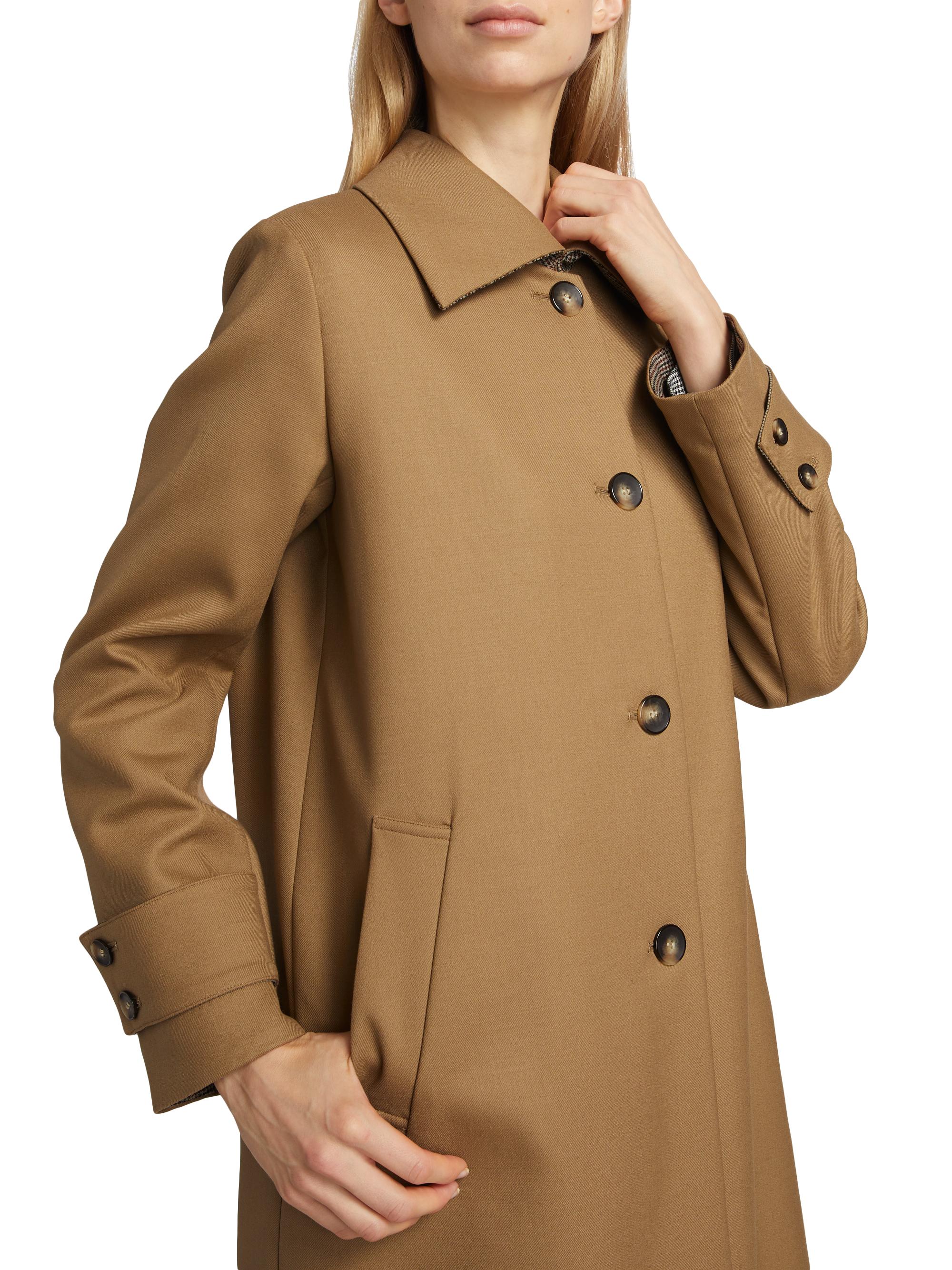 Barneys New York Single-Breasted Wool-Blend Coat | Saks Fifth Avenue