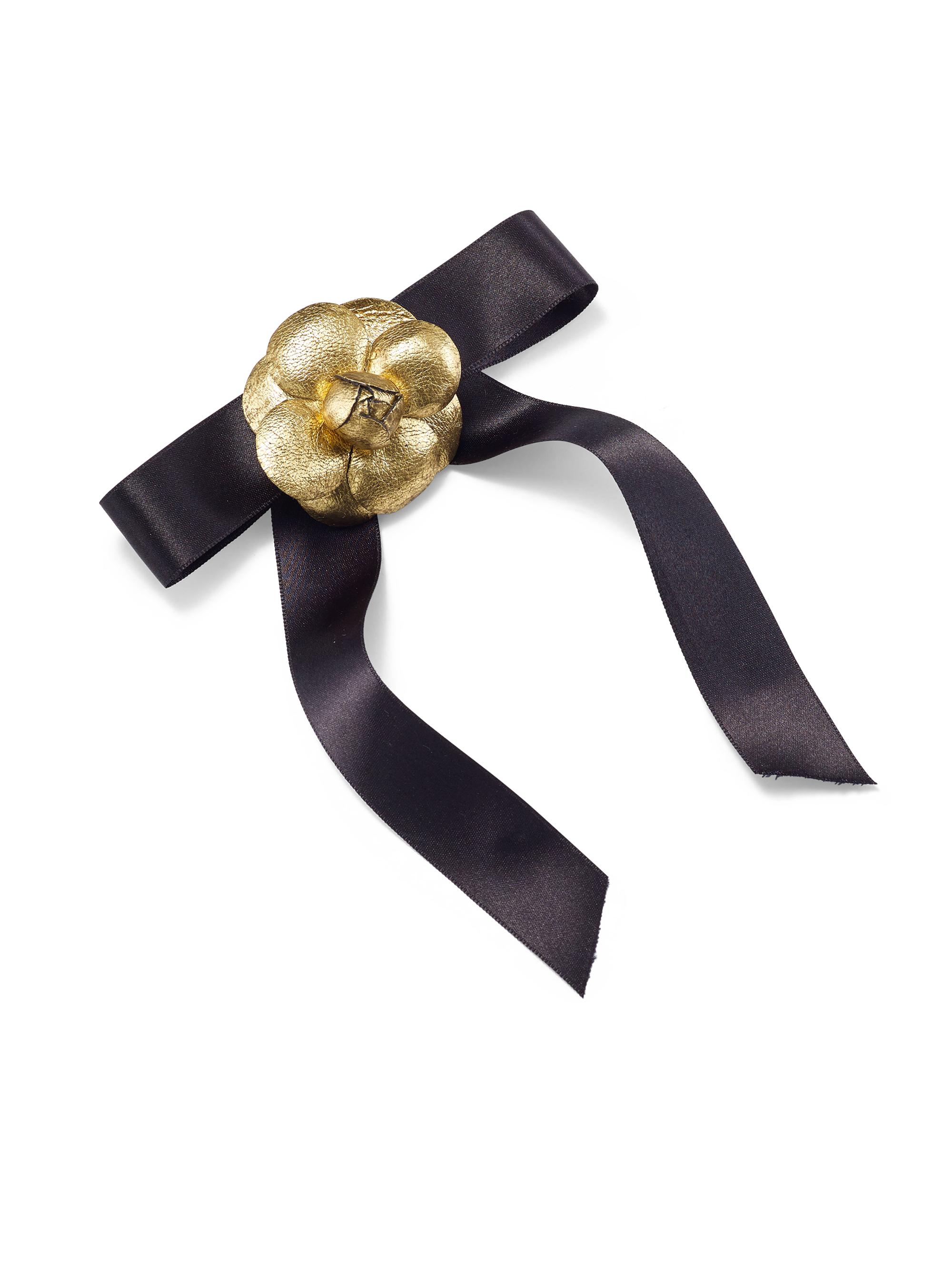 Lelet NY Women's Jenna Rosette Petite Satin Bow - Black