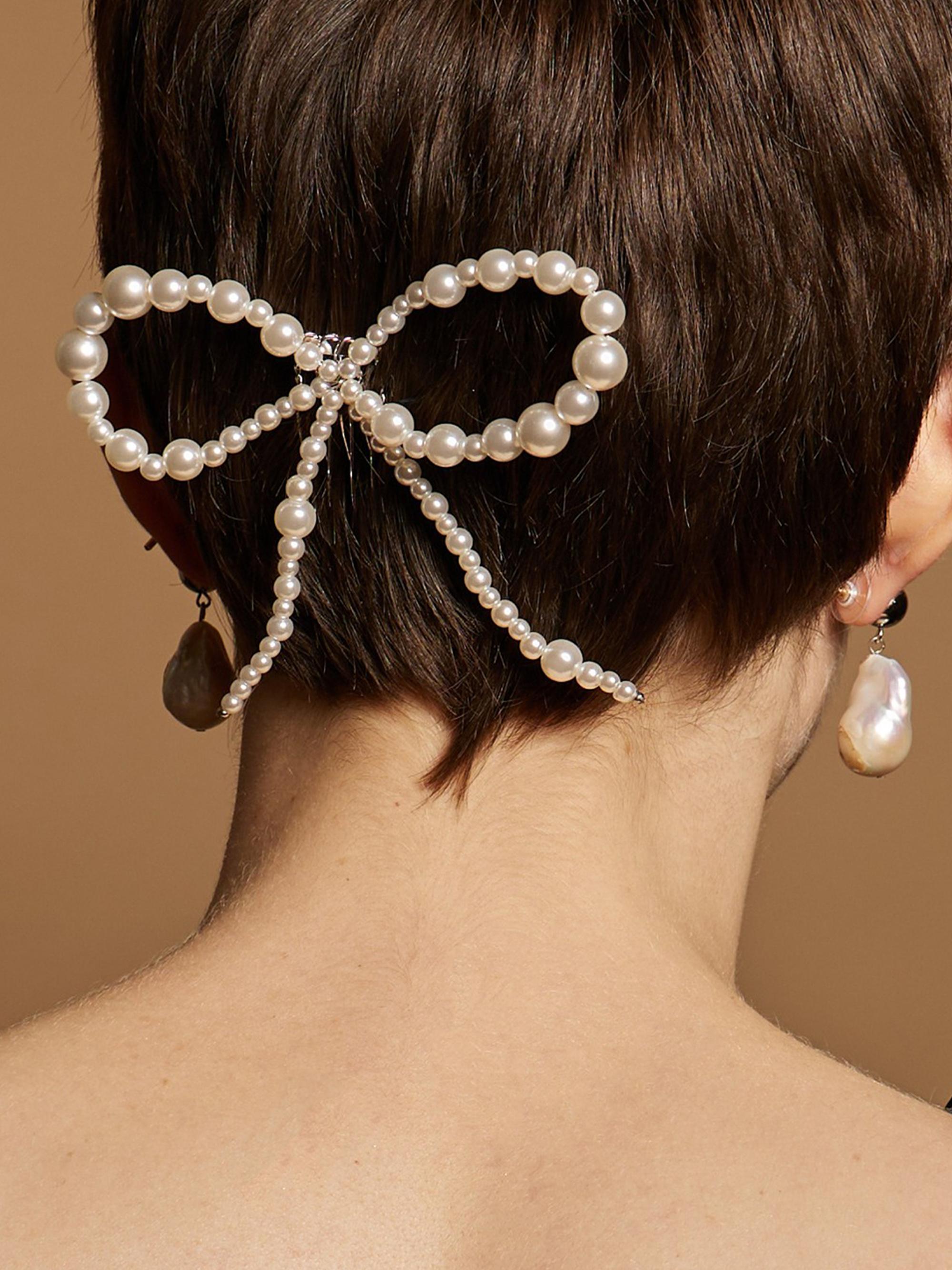 Lelet NY Pearl Bow Clip Lelet NY Pearl Bow Clip main image 3