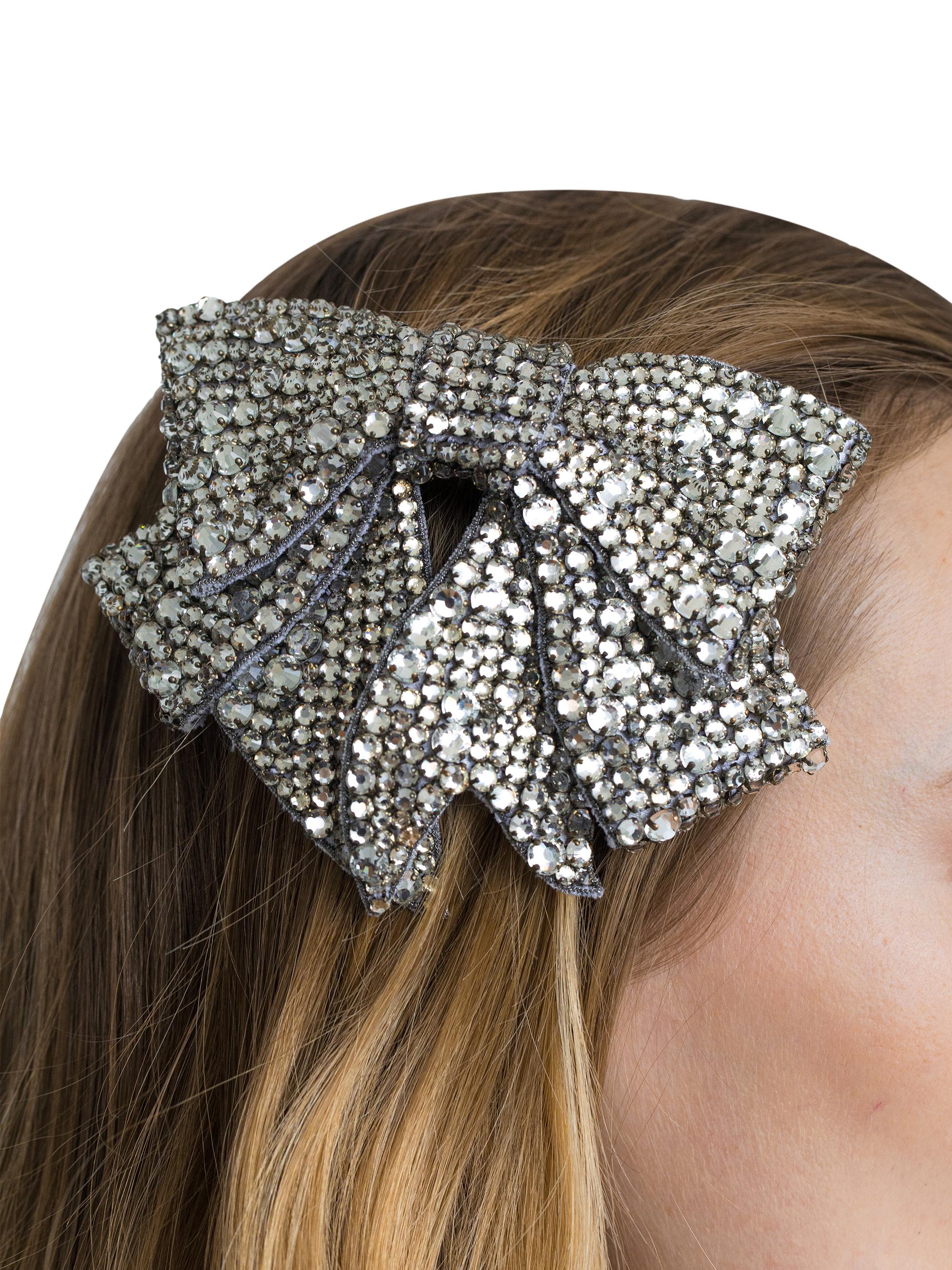 Jennifer Behr Belle Crystal Bow Barrette | Saks Fifth Avenue