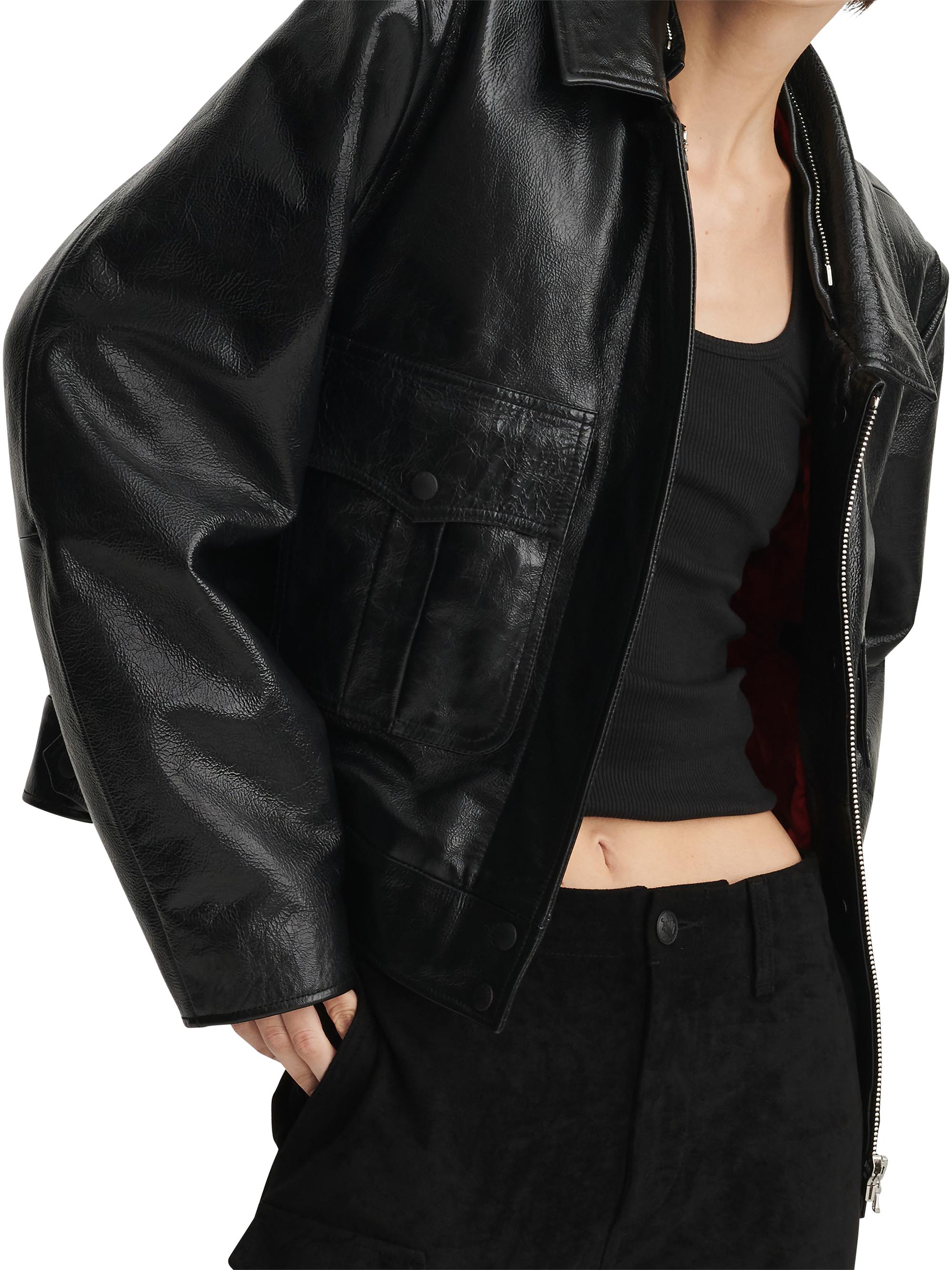 rag & bone Shearling-Collar Leather Jacket | Saks Fifth Avenue display picture 3