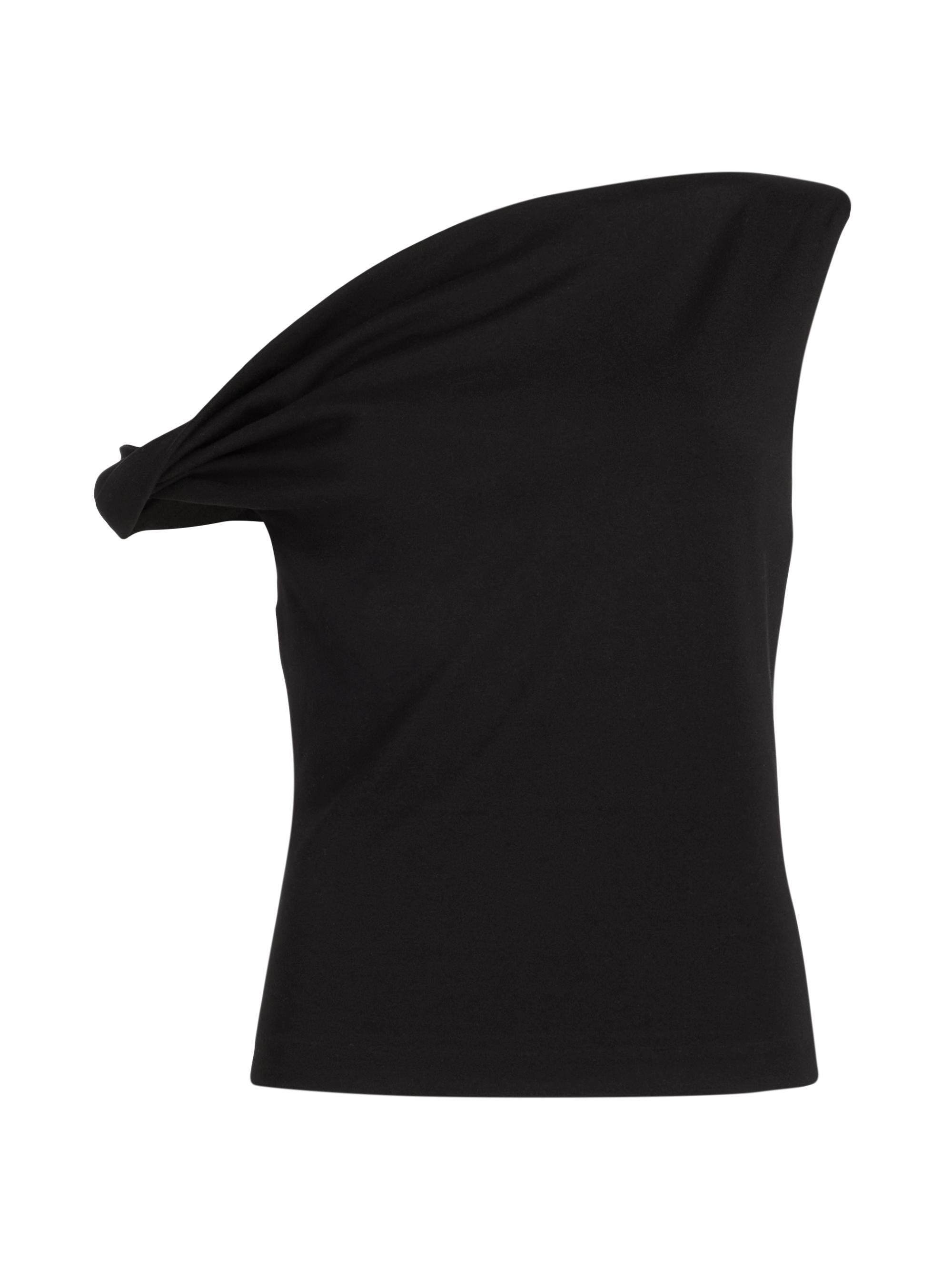 rag & bone Women's Irina One-Shoulder Knit Top - Black