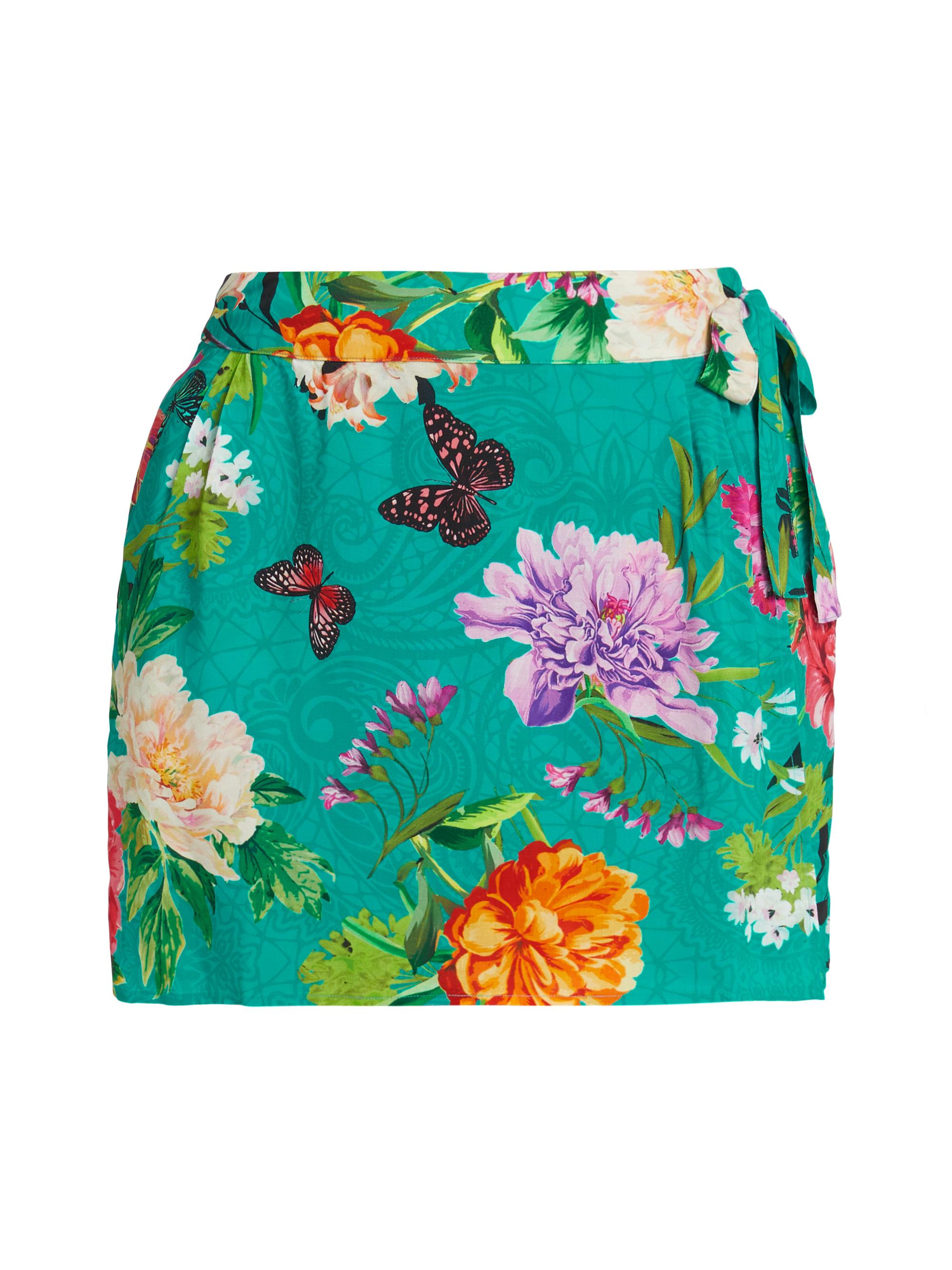 Johnny Was Women's Peacock Floral Cotton & Silk Miniskirt