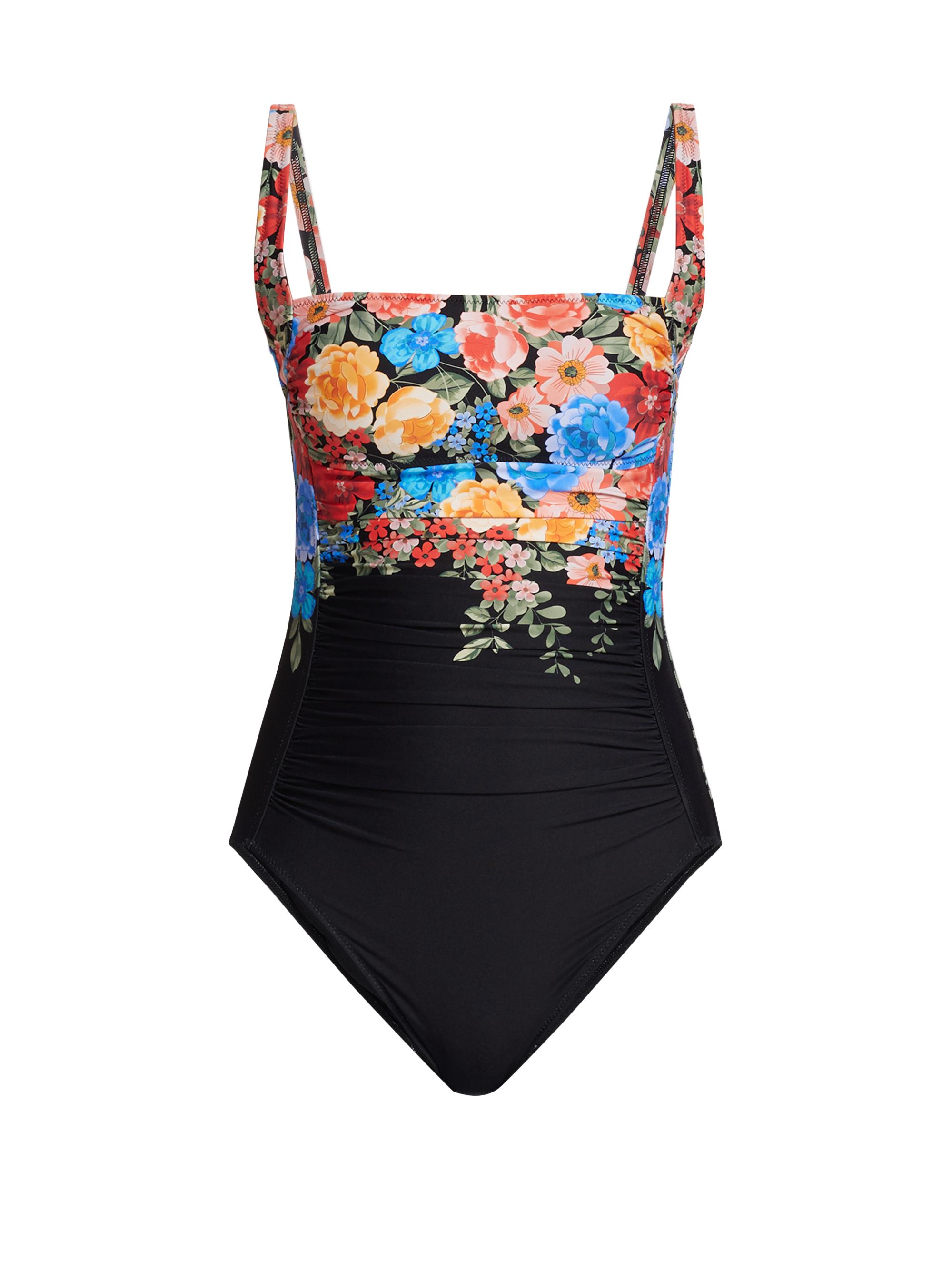 Johnny Was Women's Royal Floral One-Piece Swimsuit