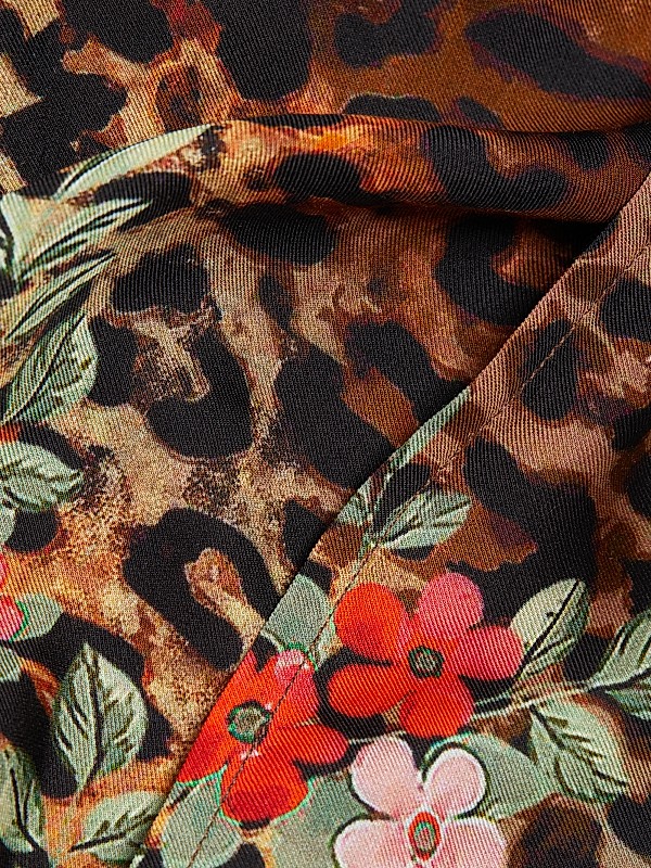 Shop Johnny Was Cheetah & Floral-Print Wrap Pants | Saks Shop Johnny Was Cheetah & Floral-Print Wrap Pants | Saks