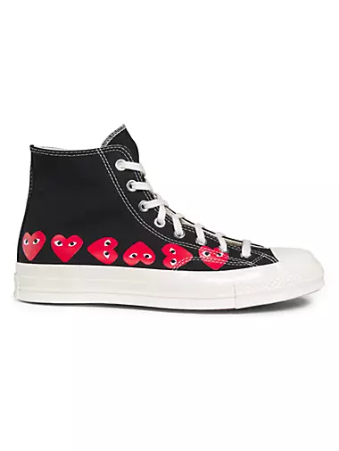 CdG PLAY x Converse Men's Chuck Taylor All Star Multi-Heart High-Top Sneakers