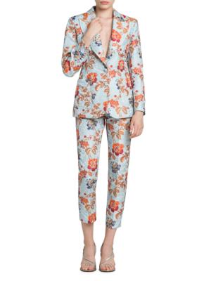 ETRO Tree of Life jacquard blazer - 0750 ORANGE