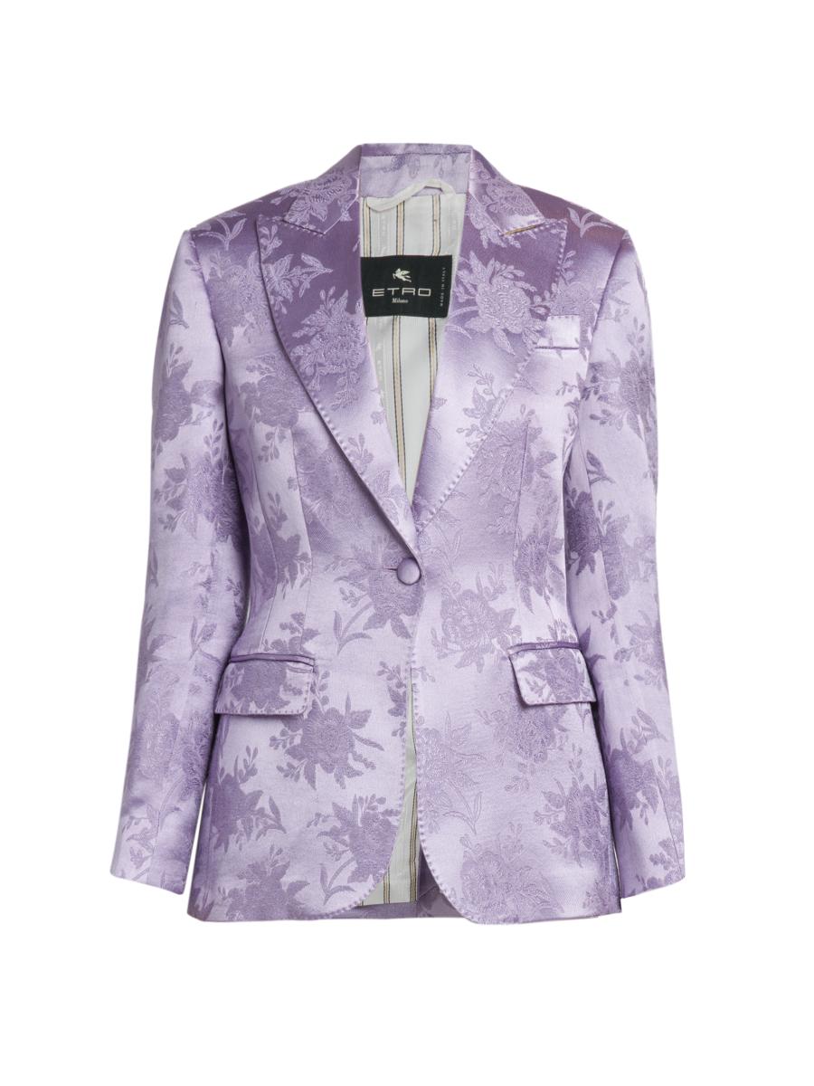Etro Satin & Floral Jacquard Blazer | Saks Fifth Avenue