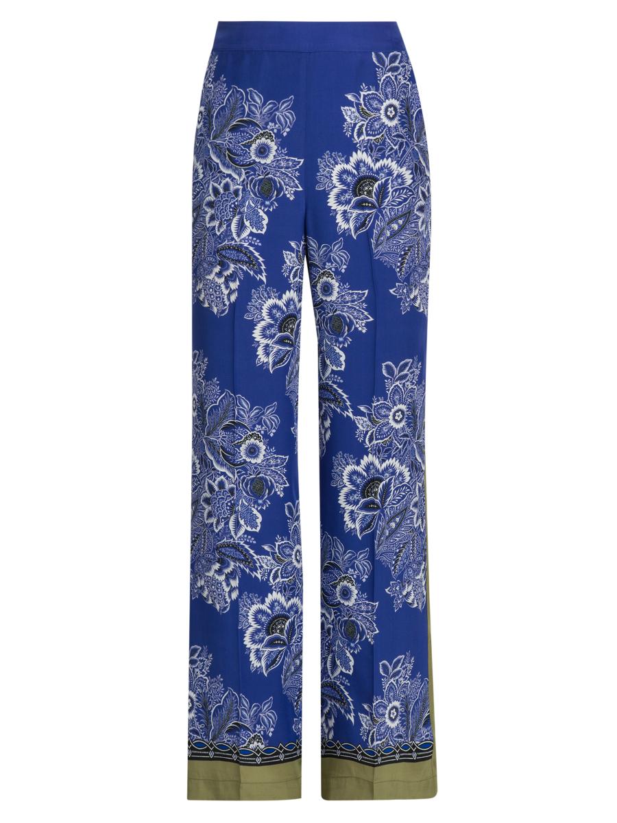 パンツ ETRO SILK PANTS Etro Bandana Wide-Leg Silk Pants | Saks Fifth Avenue
