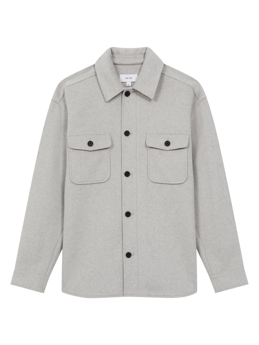 L’Appartement lisere Wool Blend BIG シャツ L'Appartement lisere Wool Blend BIG シャツ L'Appartement