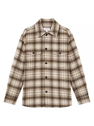 Mack Plaid Wool-Blend Shirt