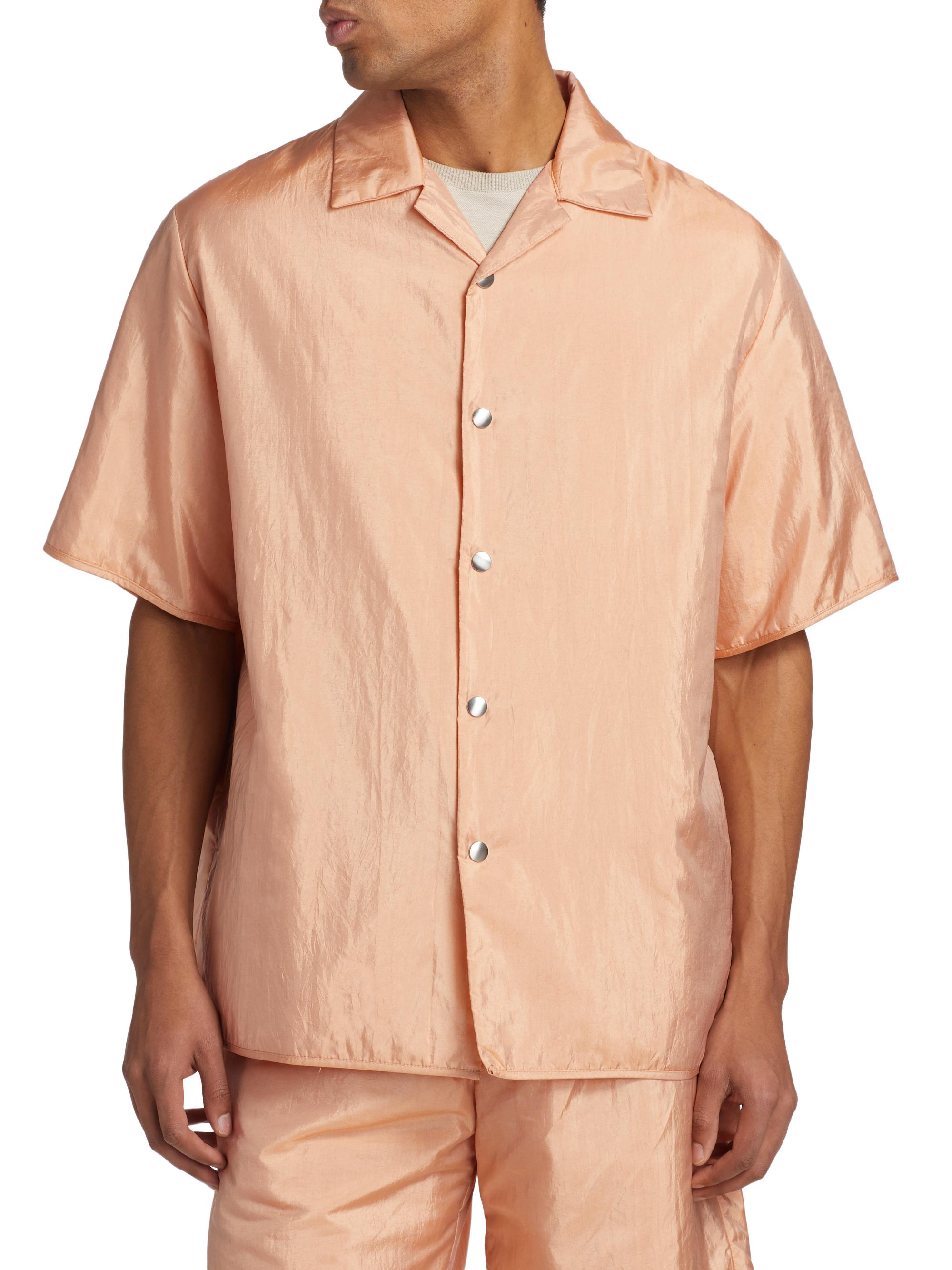 Jil Sander Silk & Nylon Camp Shirt | Saks Fifth Avenue