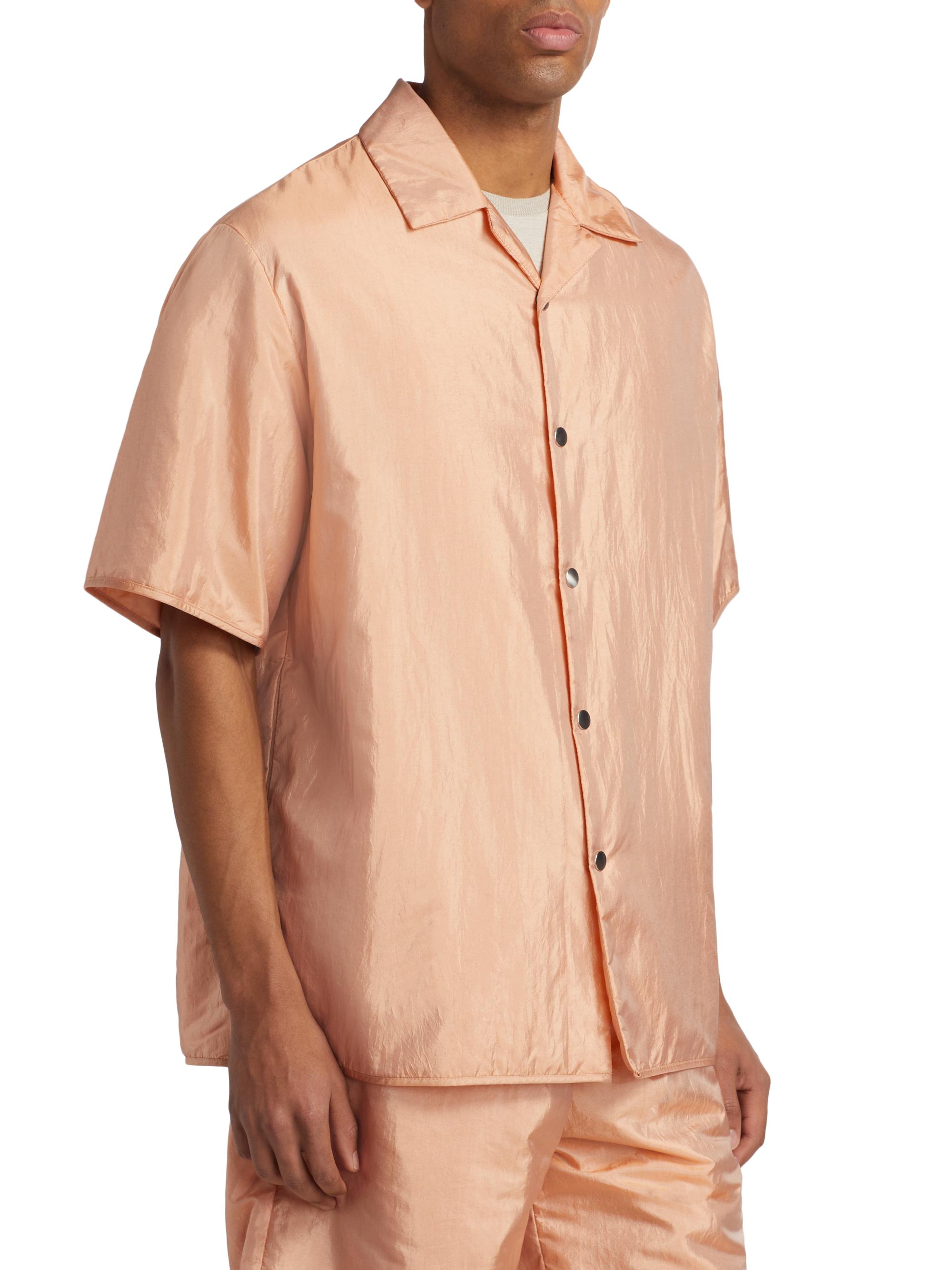 Jil Sander Silk & Nylon Camp Shirt | Saks Fifth Avenue