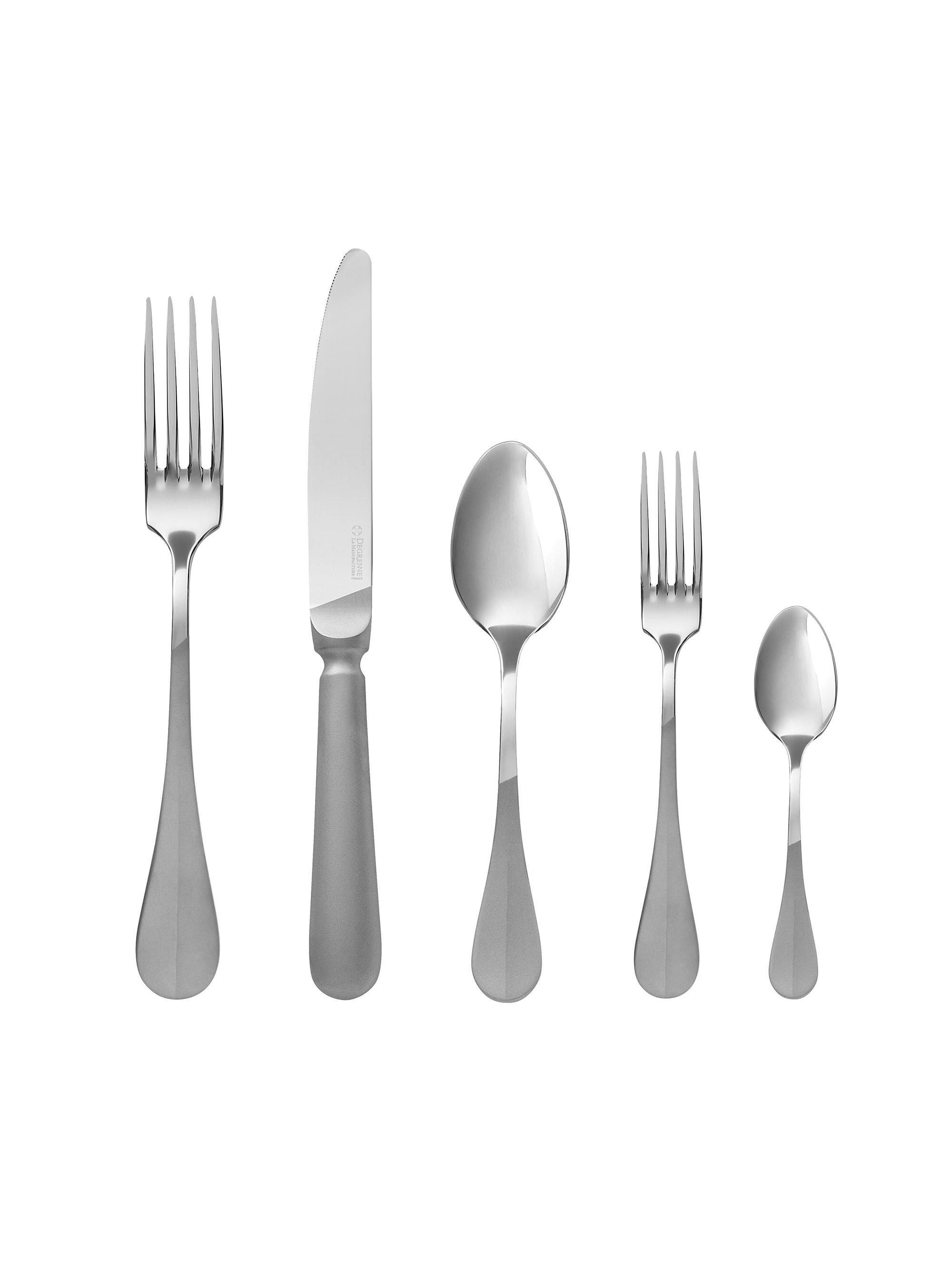 Degrenne Paris Blois Contraste 5-Piece Cutlery Set - Stainless Steel