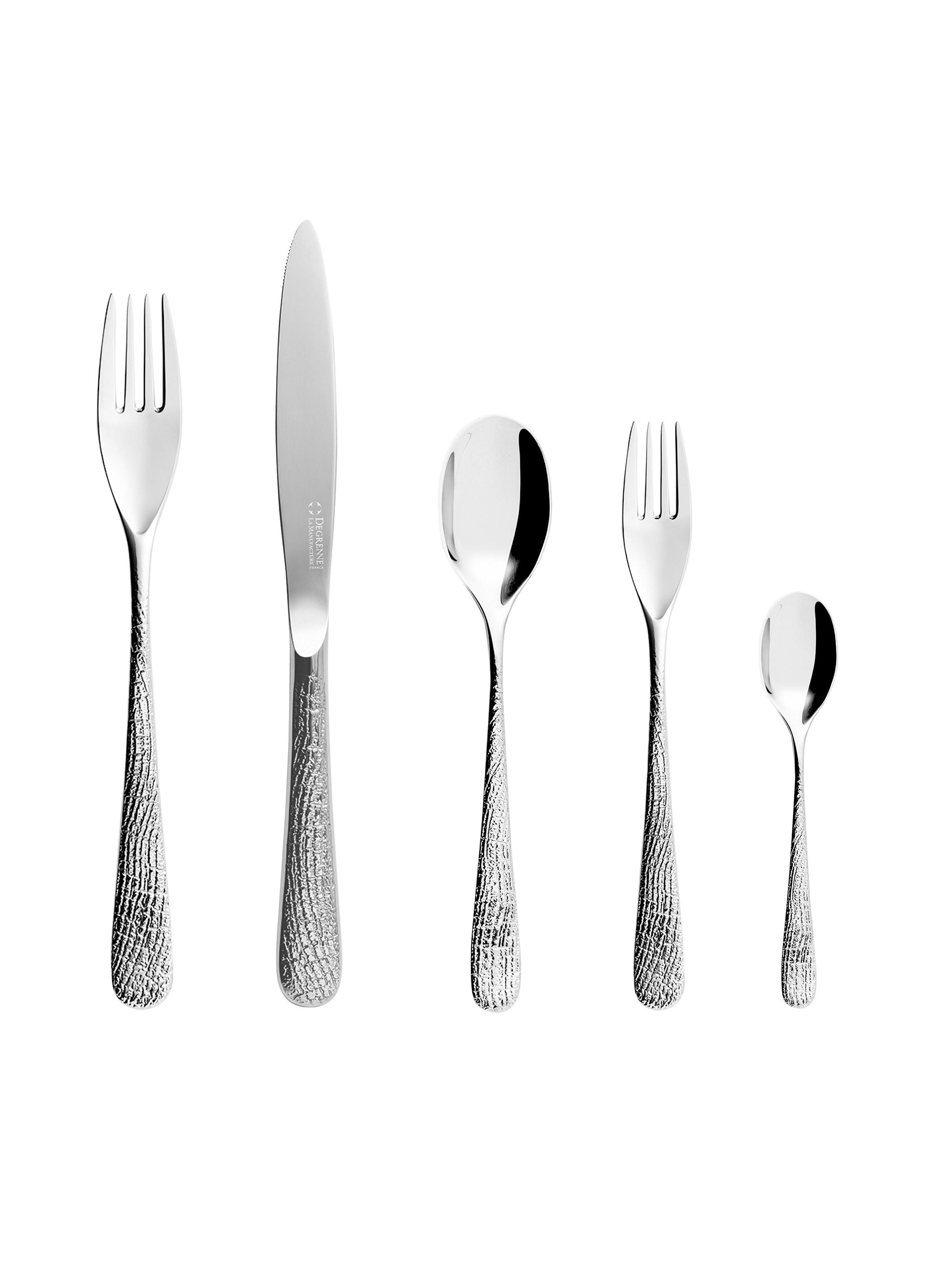 Degrenne Paris Aquatic Supernature 5-Piece Cutlery Set - Stainless Steel