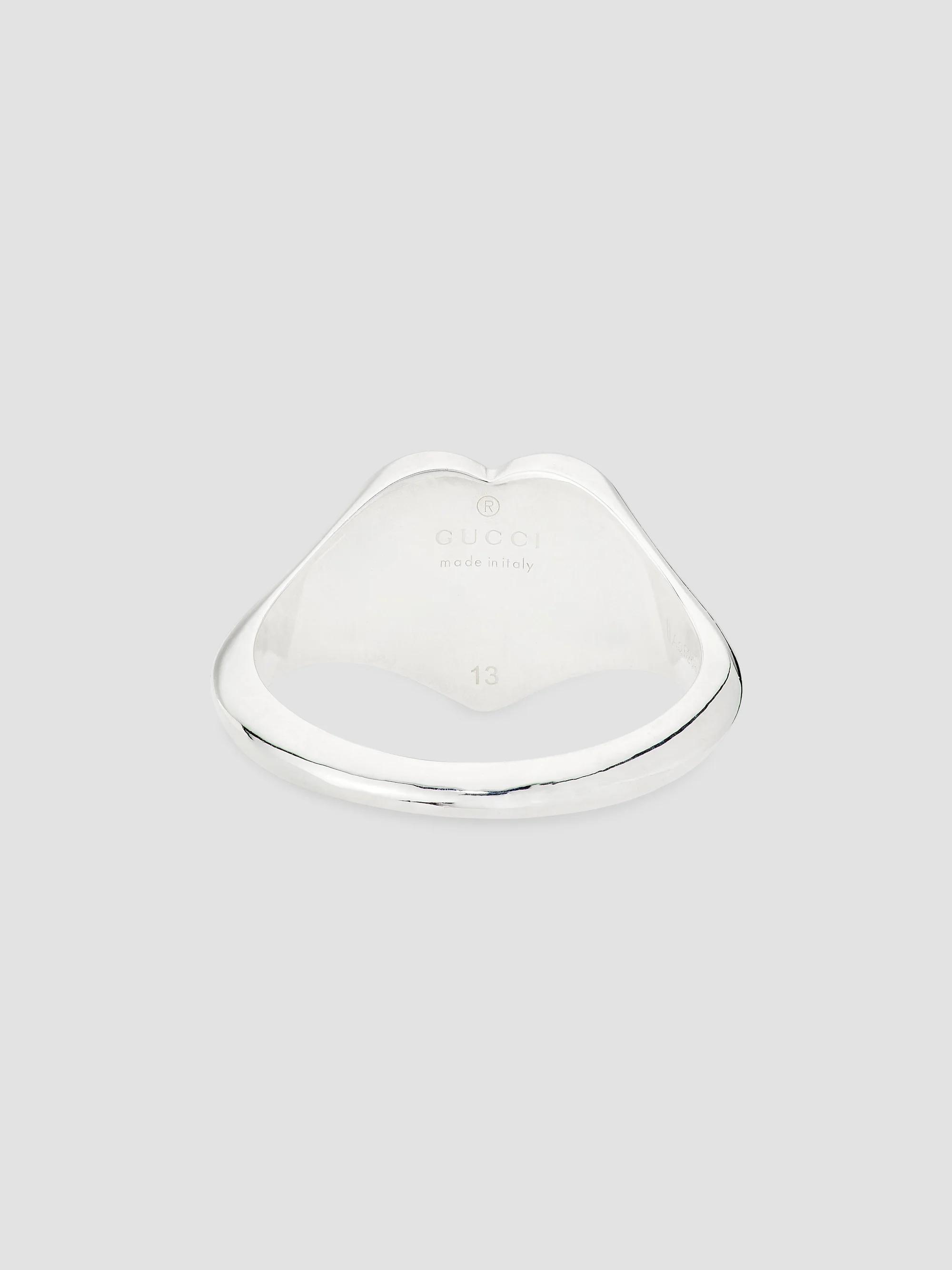 Gucci Sterling Silver GG Signet Ring | Saks Fifth Avenue