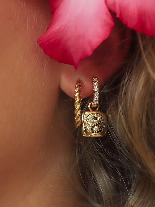 Celeste Starre Women's Heaven and Earth Opposites Attract Hoop Earrings