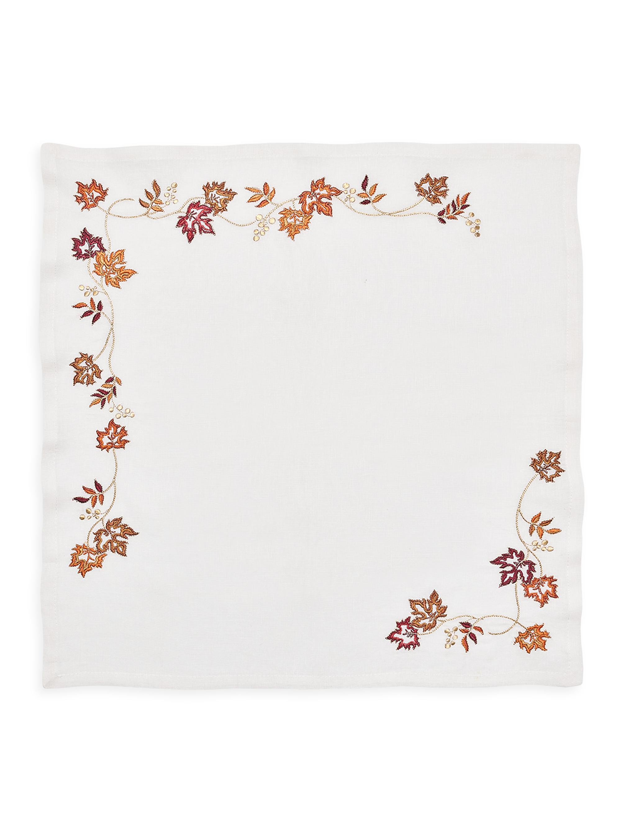 Kim Seybert Fall Frolic Napkin - White Multi
