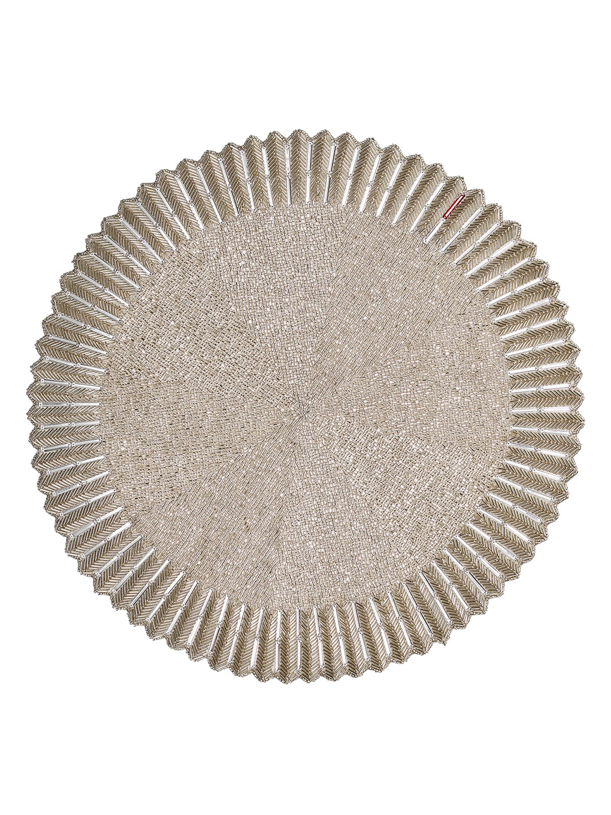 Kim Seybert Etoile 2-Piece Placemats Set - Crystal Silver