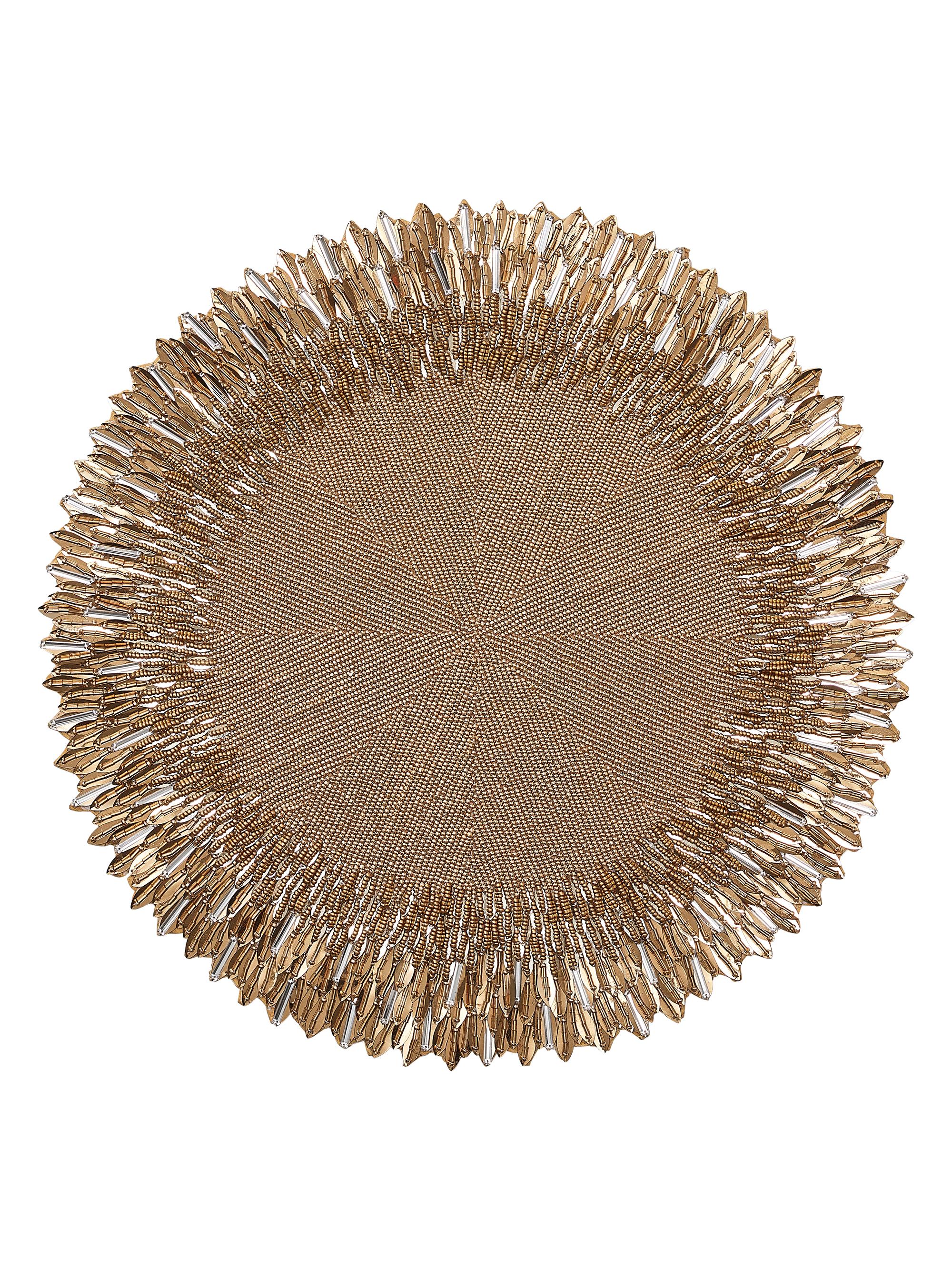 Kim Seybert Ray Sequin Placemat - Gold Crystal