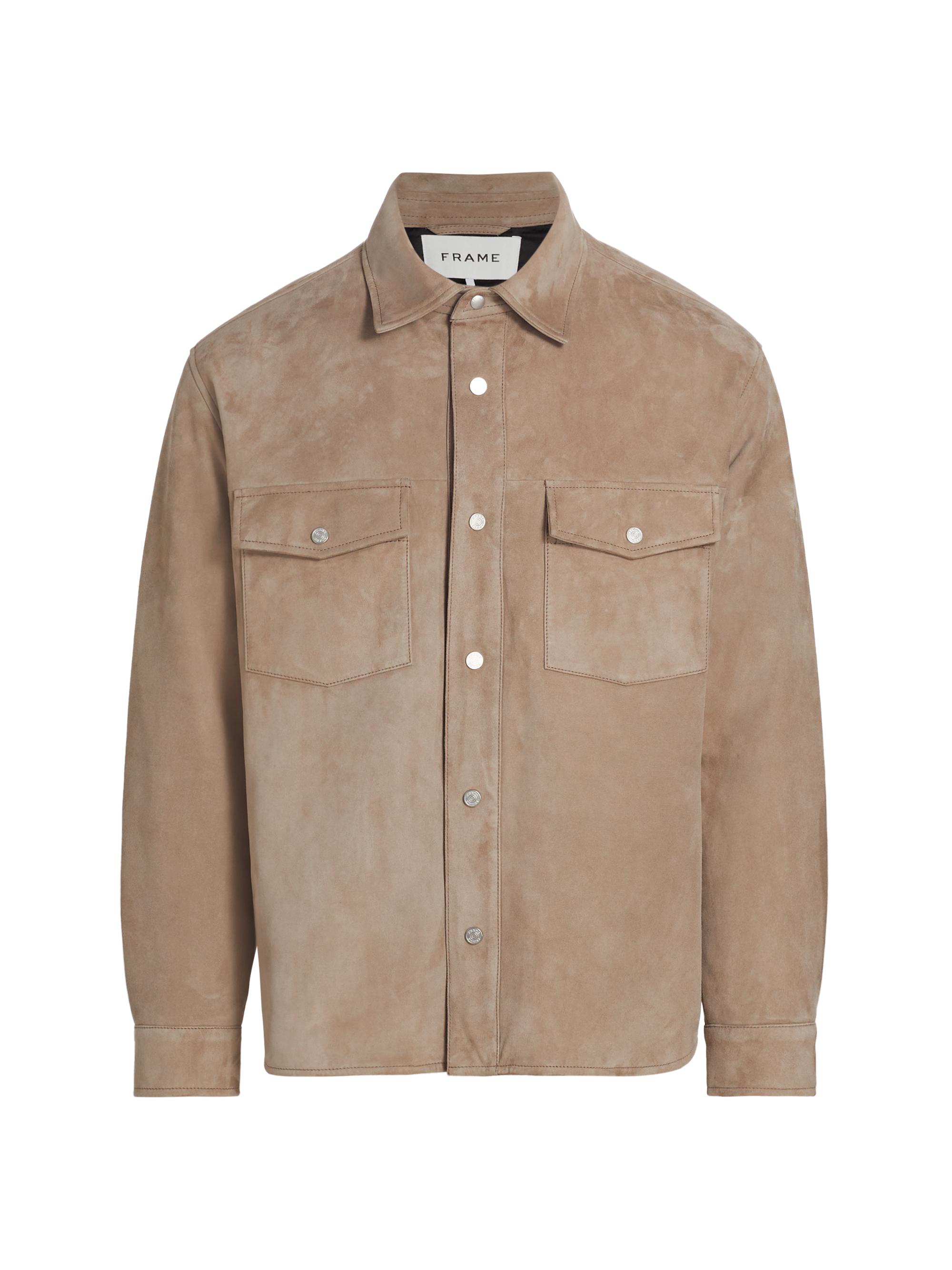 real suede over sized shirt ブラウン Sites-Gant-US-Site
