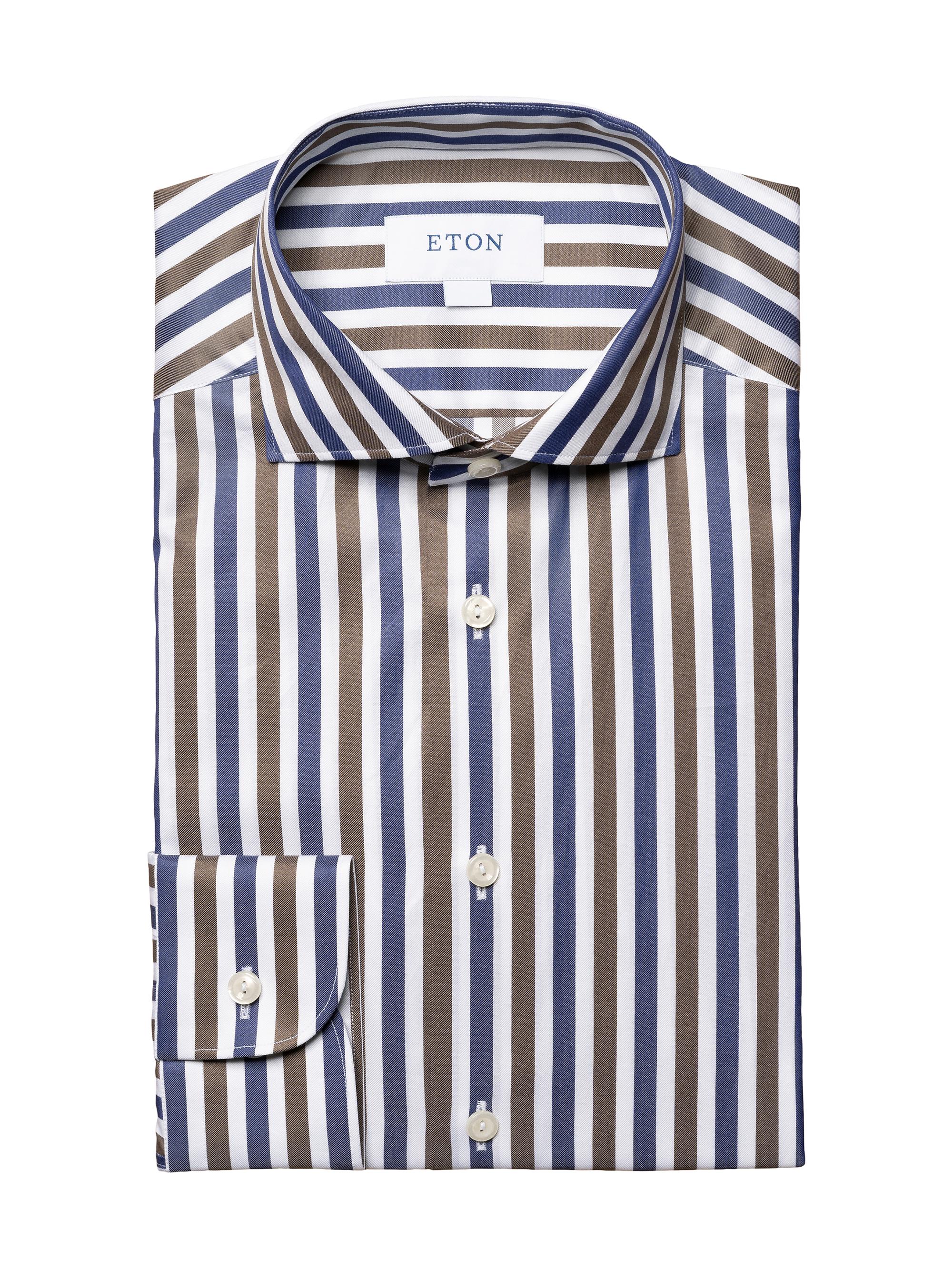 Eton Slim Fit Striped Shirt | Saks Fifth Avenue