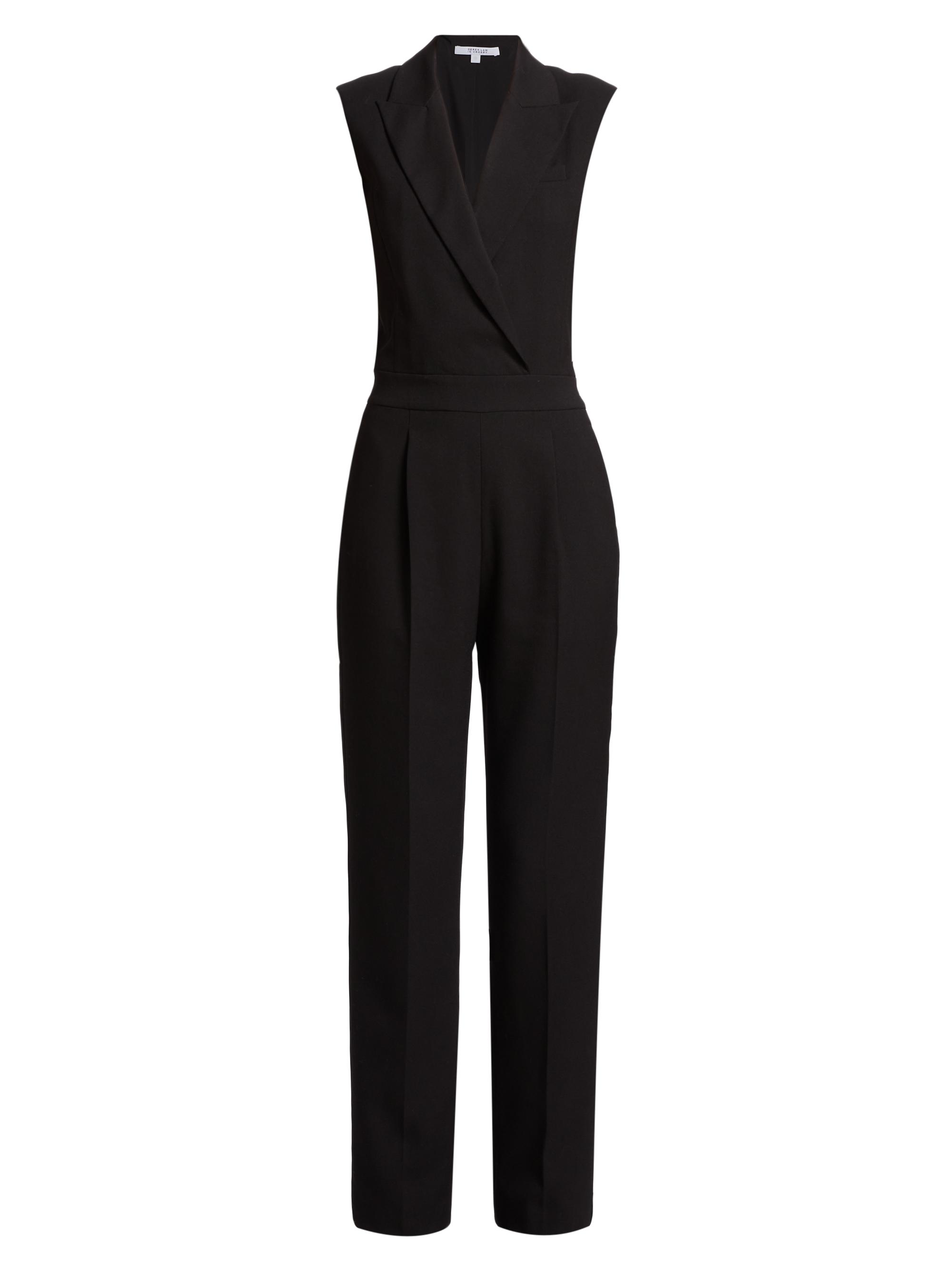 Derek Lam 10 Crosby Women's Merrill Sleeveless Blazer Jumpsuit - Black