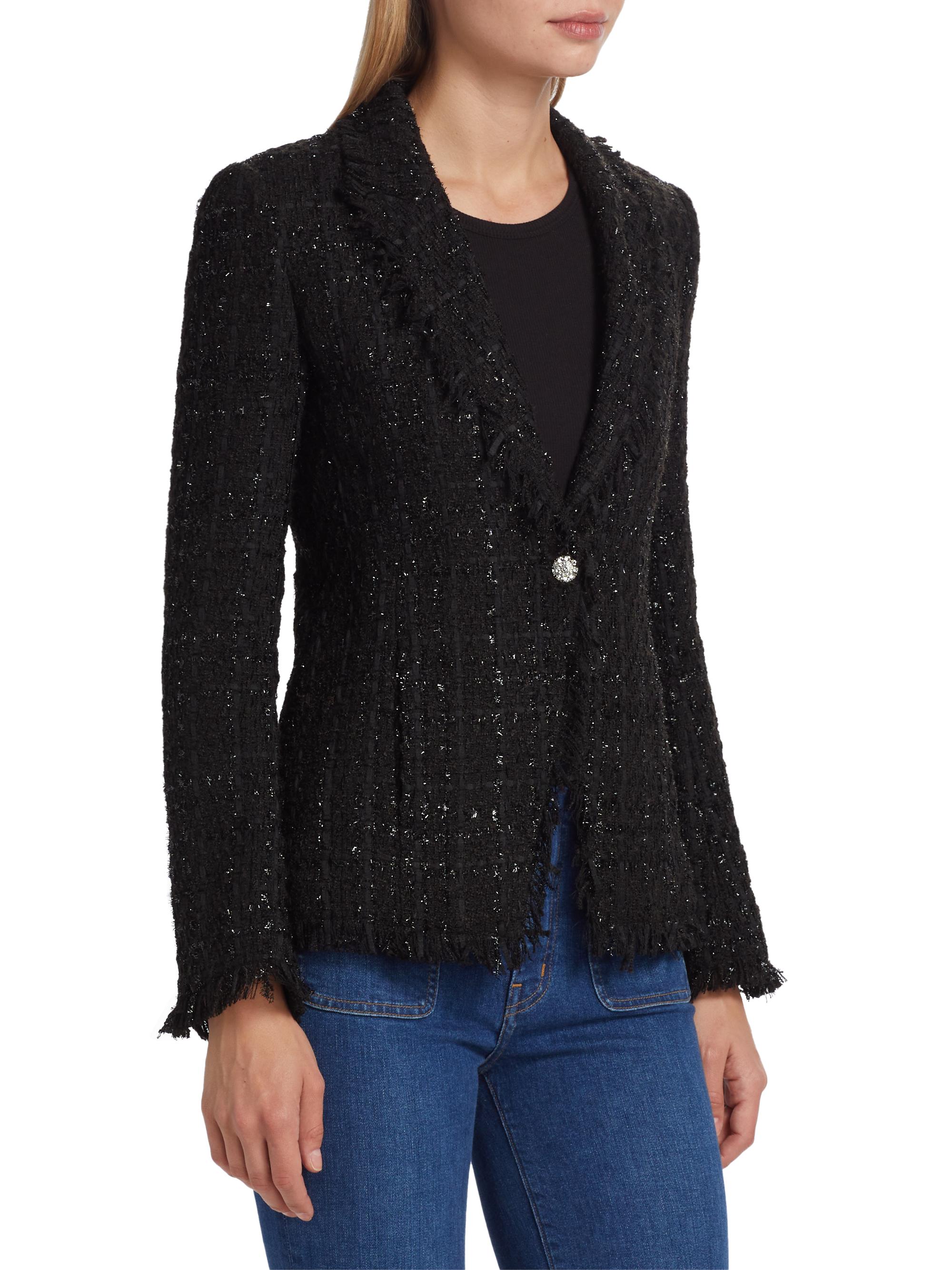 Shop Derek Lam 10 Crosby Adelaide Sparkle Tweed Jacket | Saks 