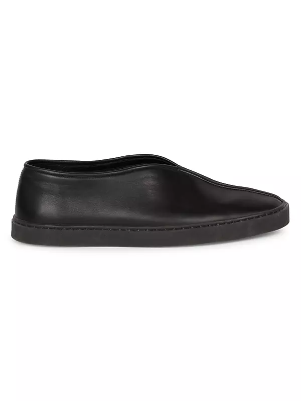 Shop Lemaire Leather Slip-On Piped Sneakers | Saks Fifth Avenue