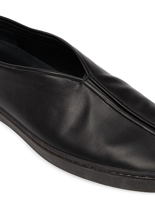 Shop Lemaire Leather Slip-On Piped Sneakers | Saks Fifth Avenue Shop Lemaire Leather Slip-On Piped Sneakers | Saks Fifth Avenue