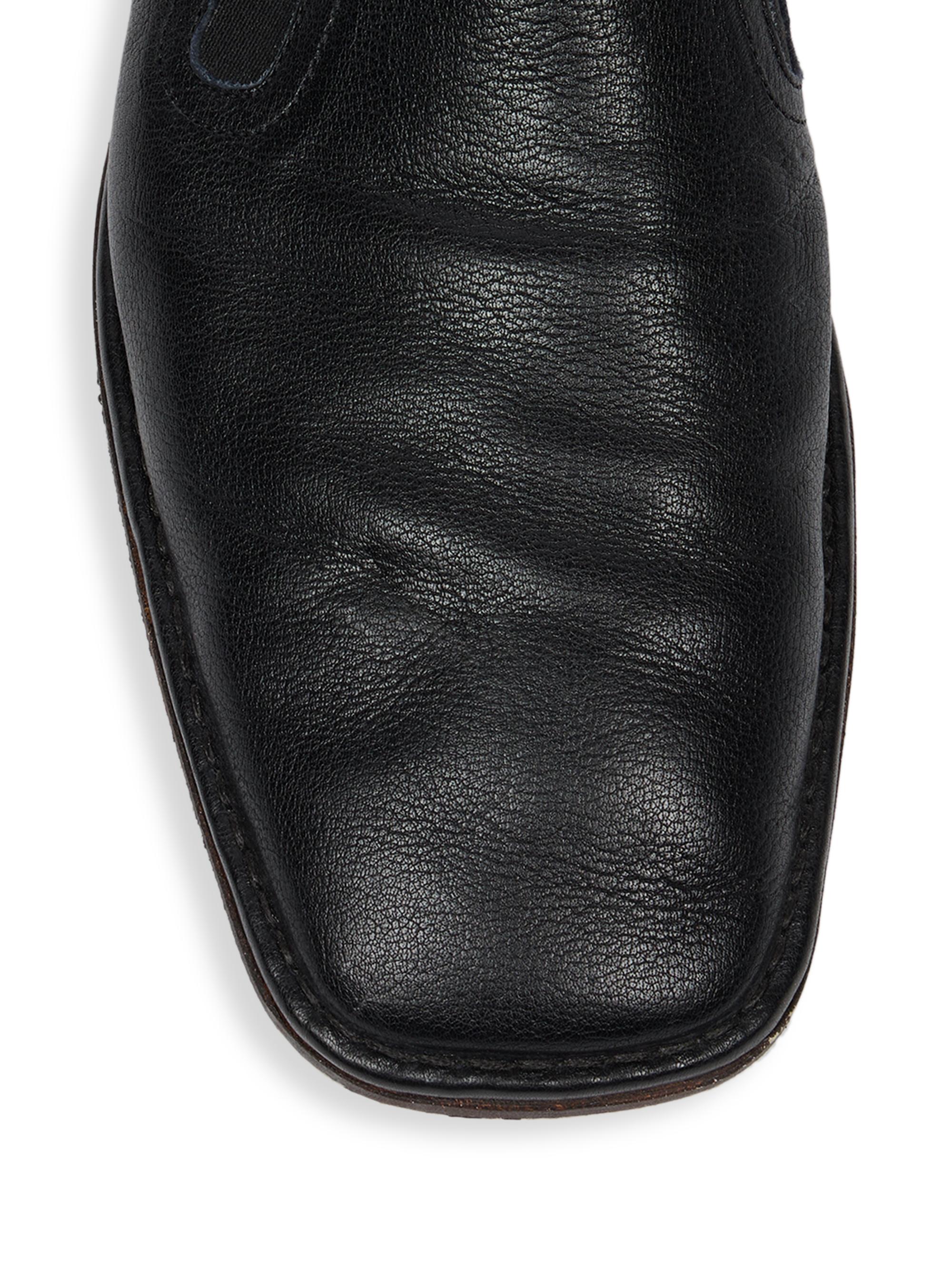 Lemaire Leather Square-Toe Soft Loafers | Saks Fifth Avenue