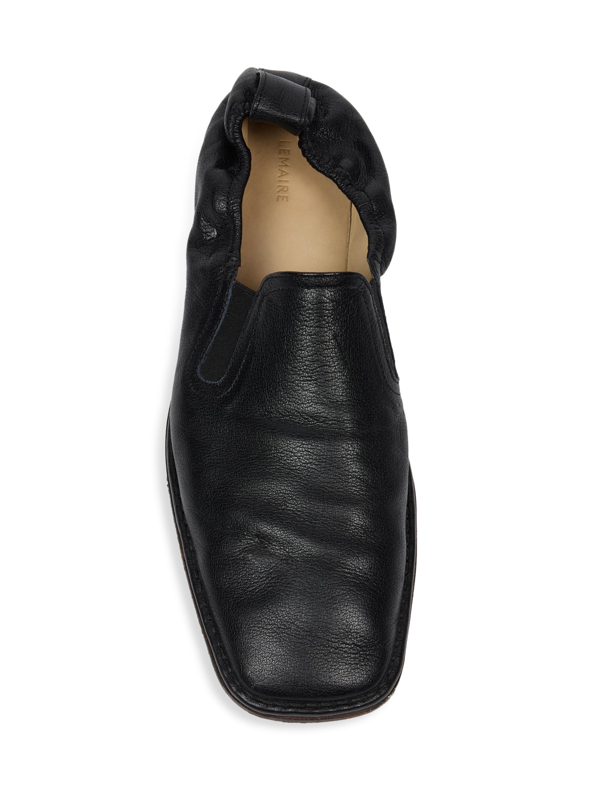 靴 LEMAIRE Loafer LEMAIRE Full-grain leather loafers | NET-A-PORTER