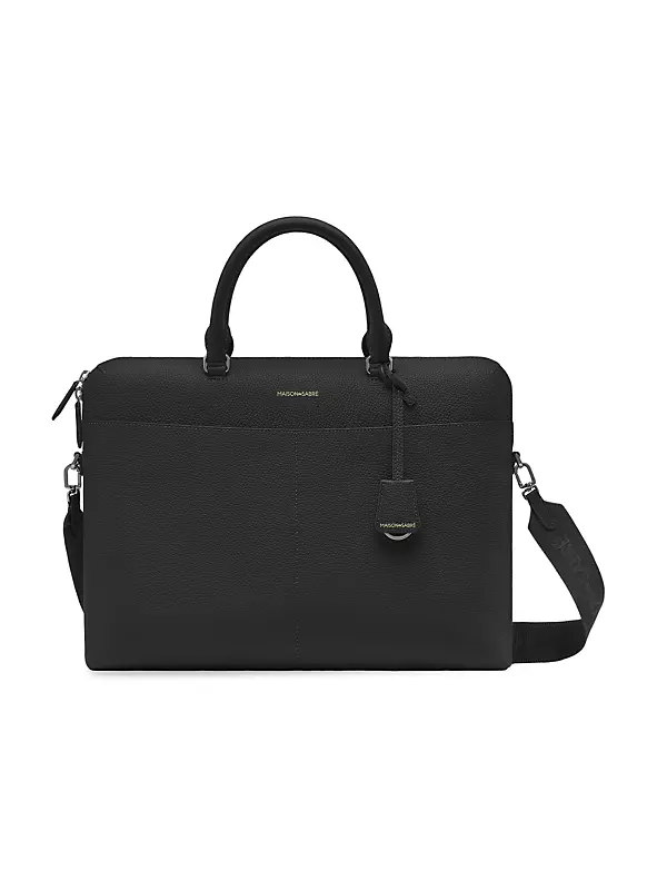 Shop Maison de Sabre Leather Laptop Bag | Saks Fifth Avenue