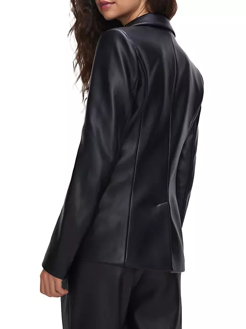 Better Than Leather Blazer by GOOD AMERICAN for $30