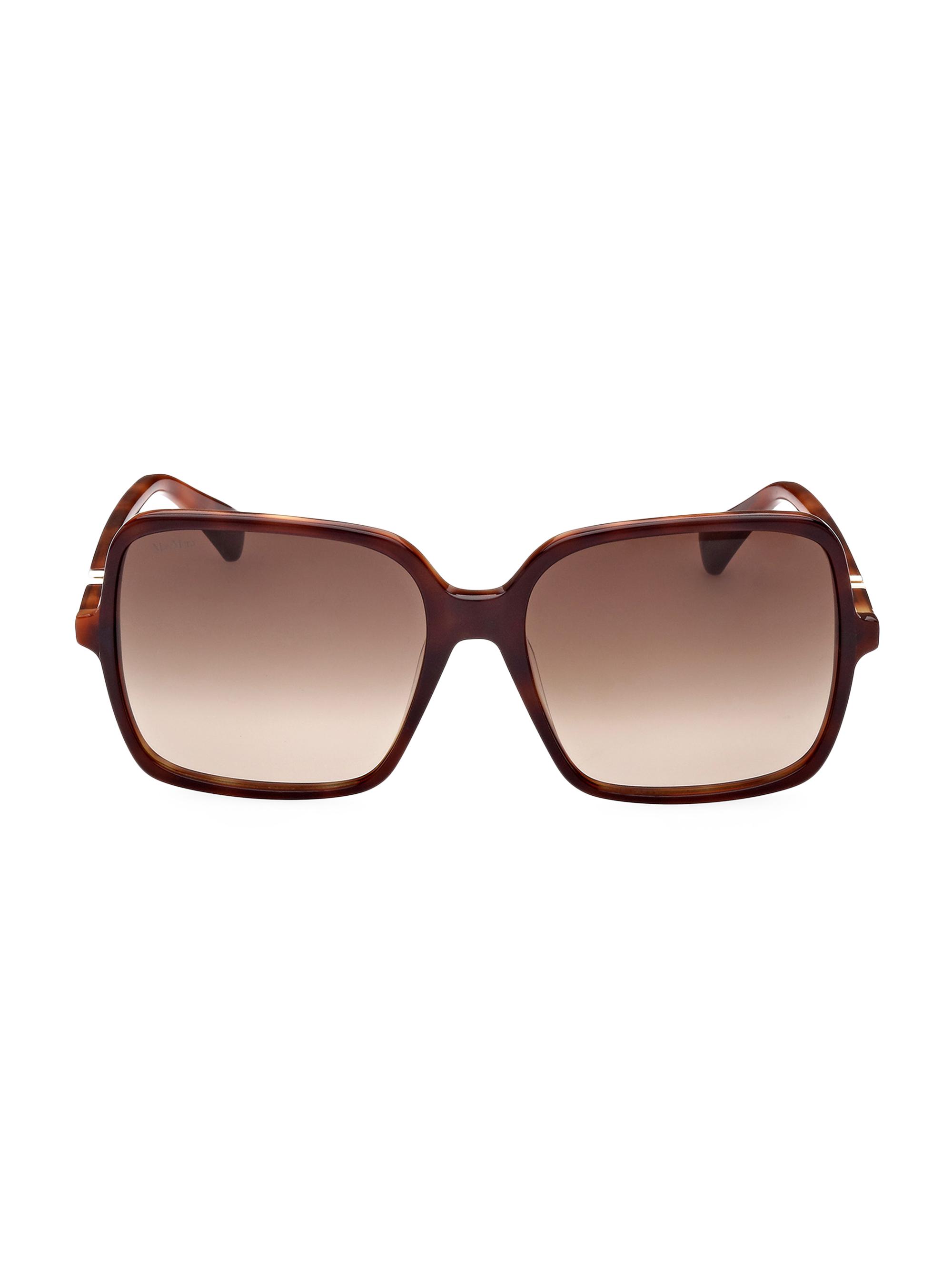 Max Mara Women's 60MM Square Sunglasses - Dark Brown Gradient