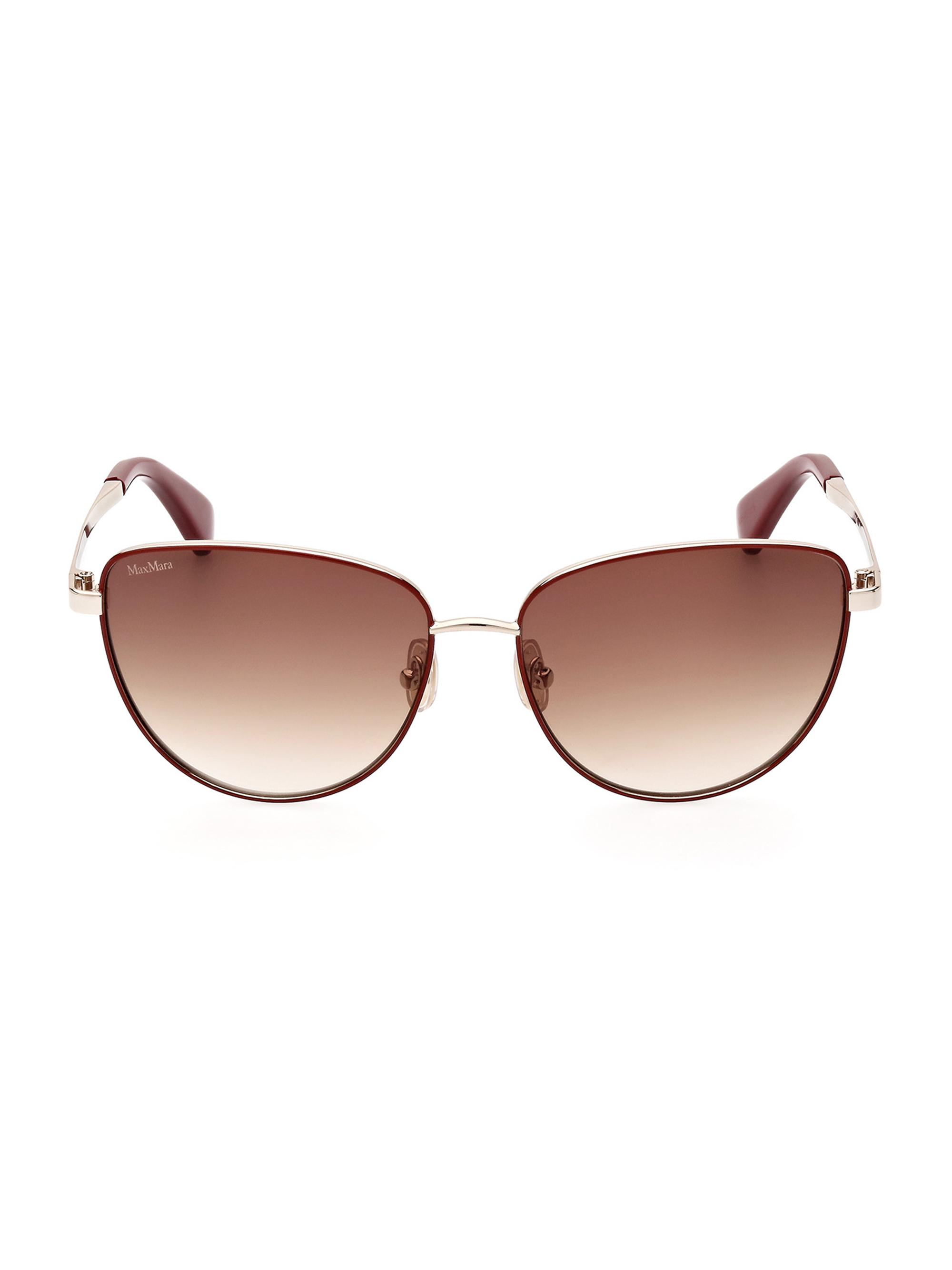 Max Mara Women's 56MM Cat-Eye Sunglasses - Gold Gradient Brown