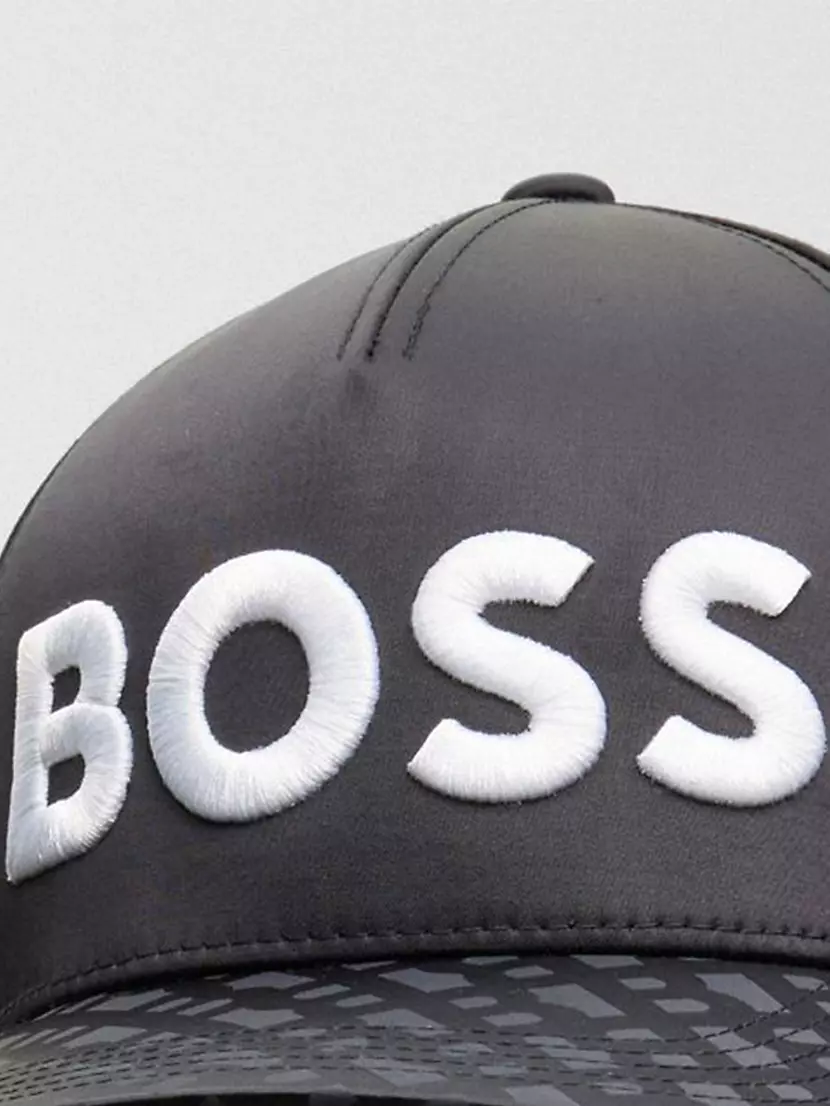BOSS | Monogram Jacquard Cap Fifth In Satin Shop With Logo-Embroidered Avenue Saks