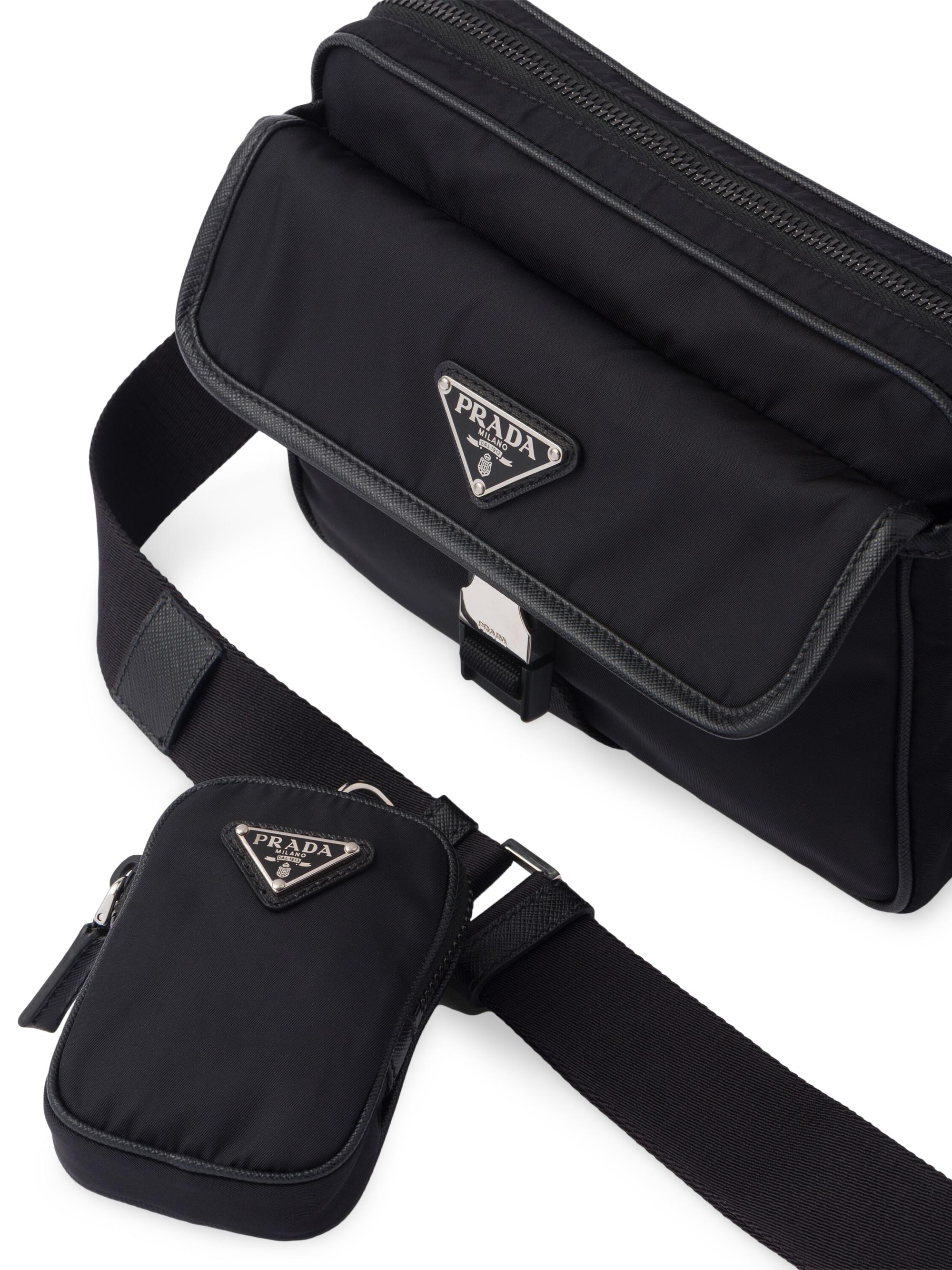 Prada Re-Nylon And Saffiano Leather Shoulder Bag | Saks