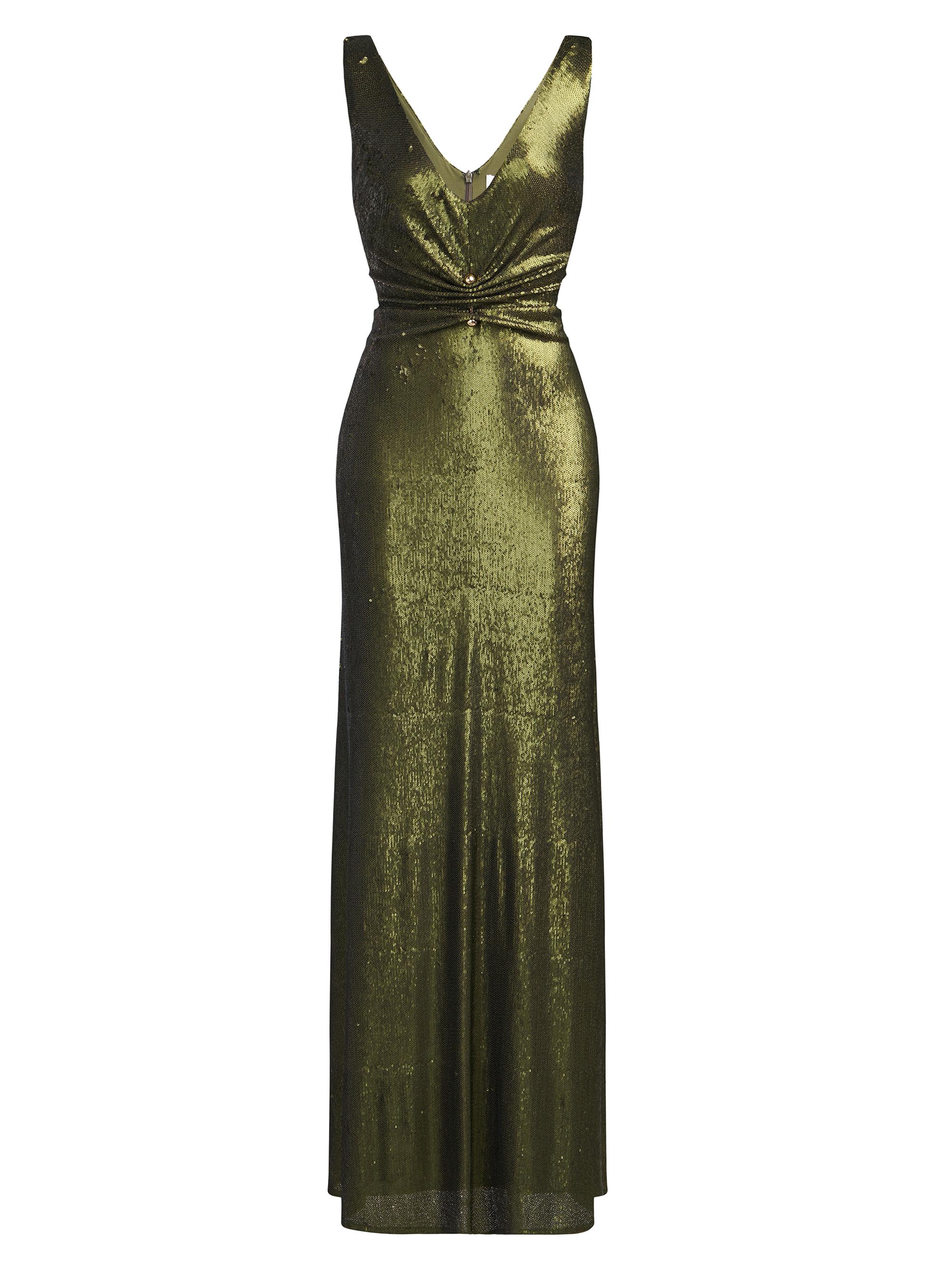 Halston Women's Cassandra Sequined & Barbell-Embellished Gown - Seaweed