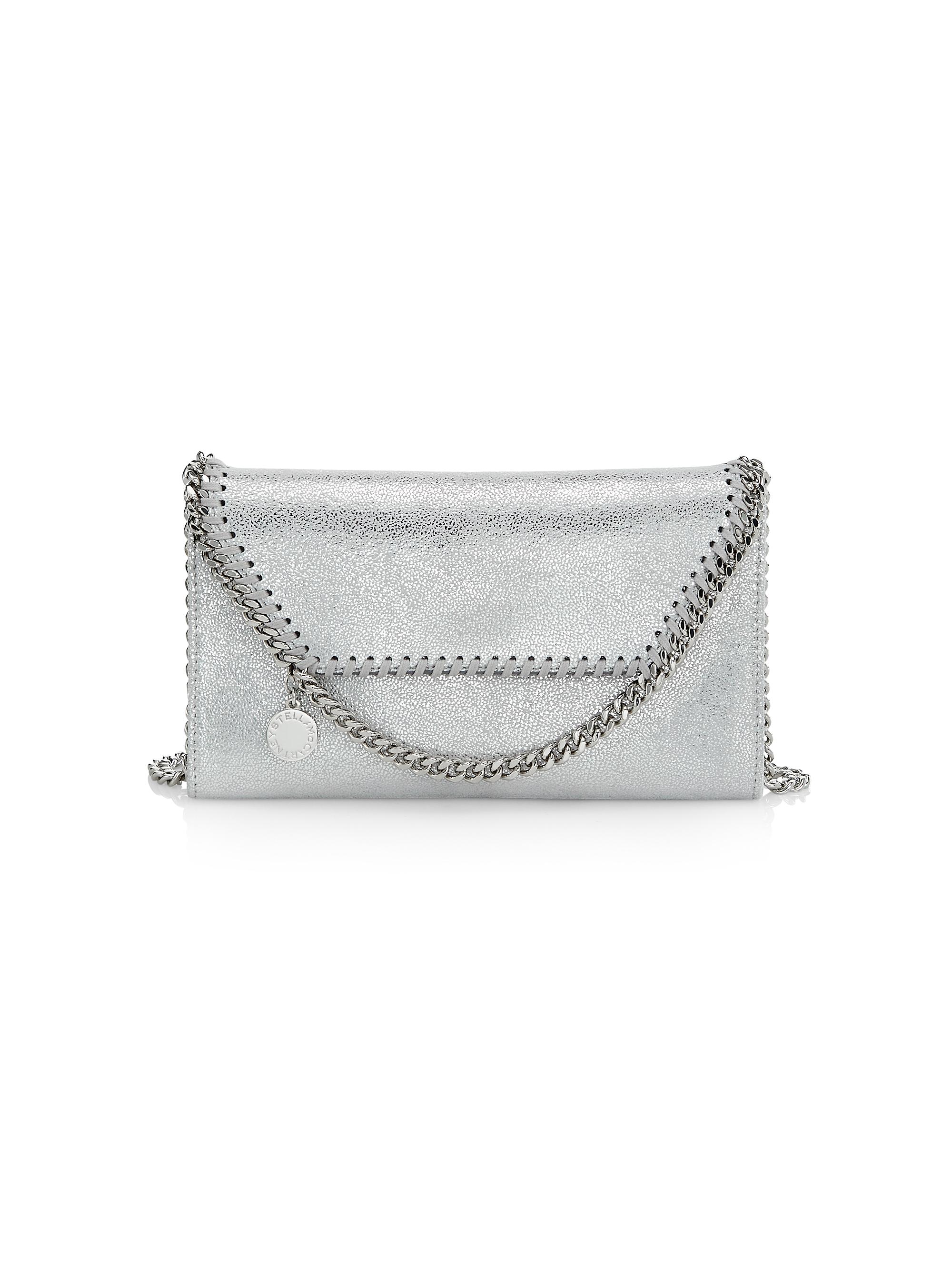 Stella McCartney Mini Falabella Metallic Crossbody Bag | Saks
