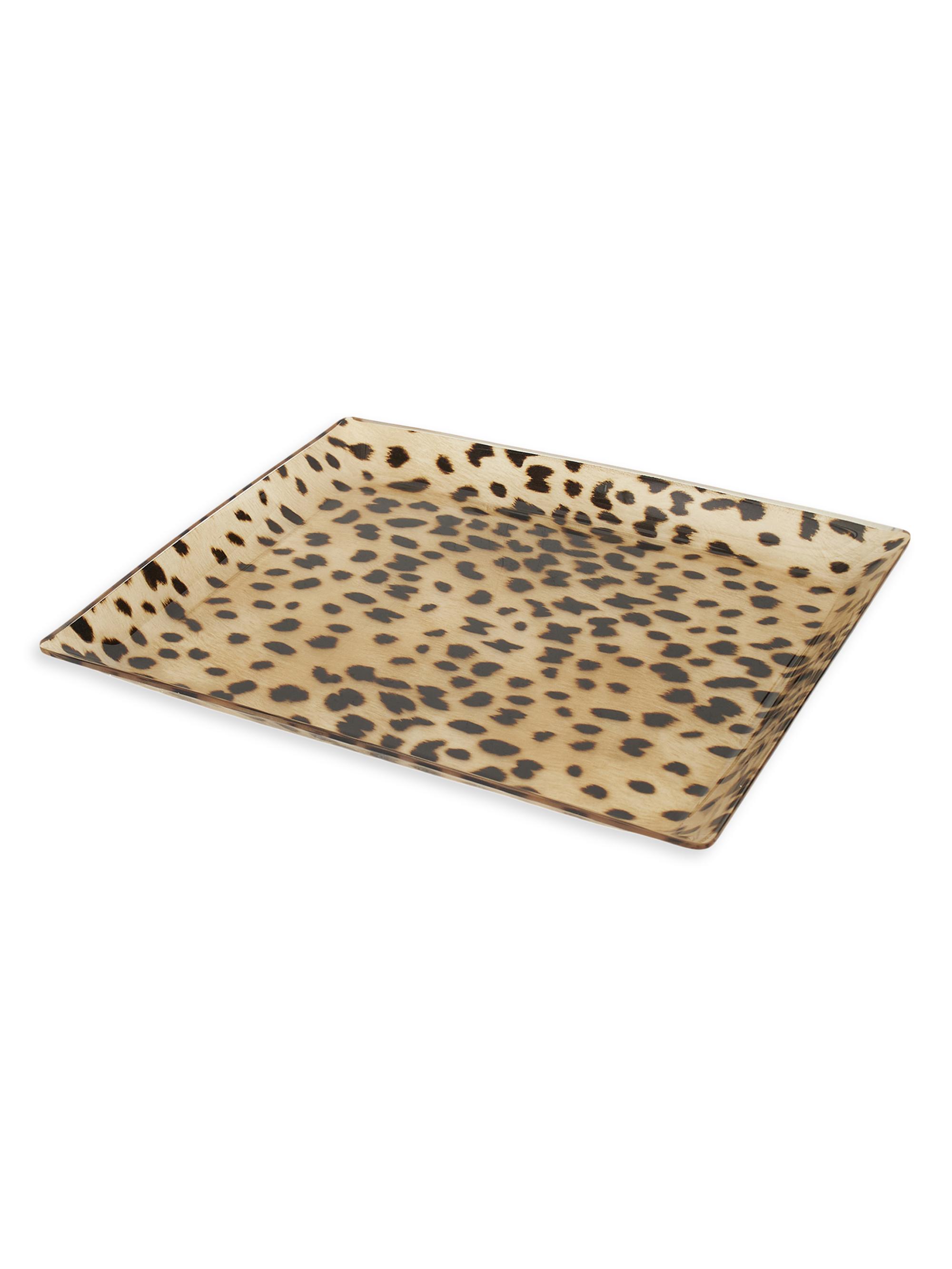 Etro Capsule Leopard Tray - Brown
