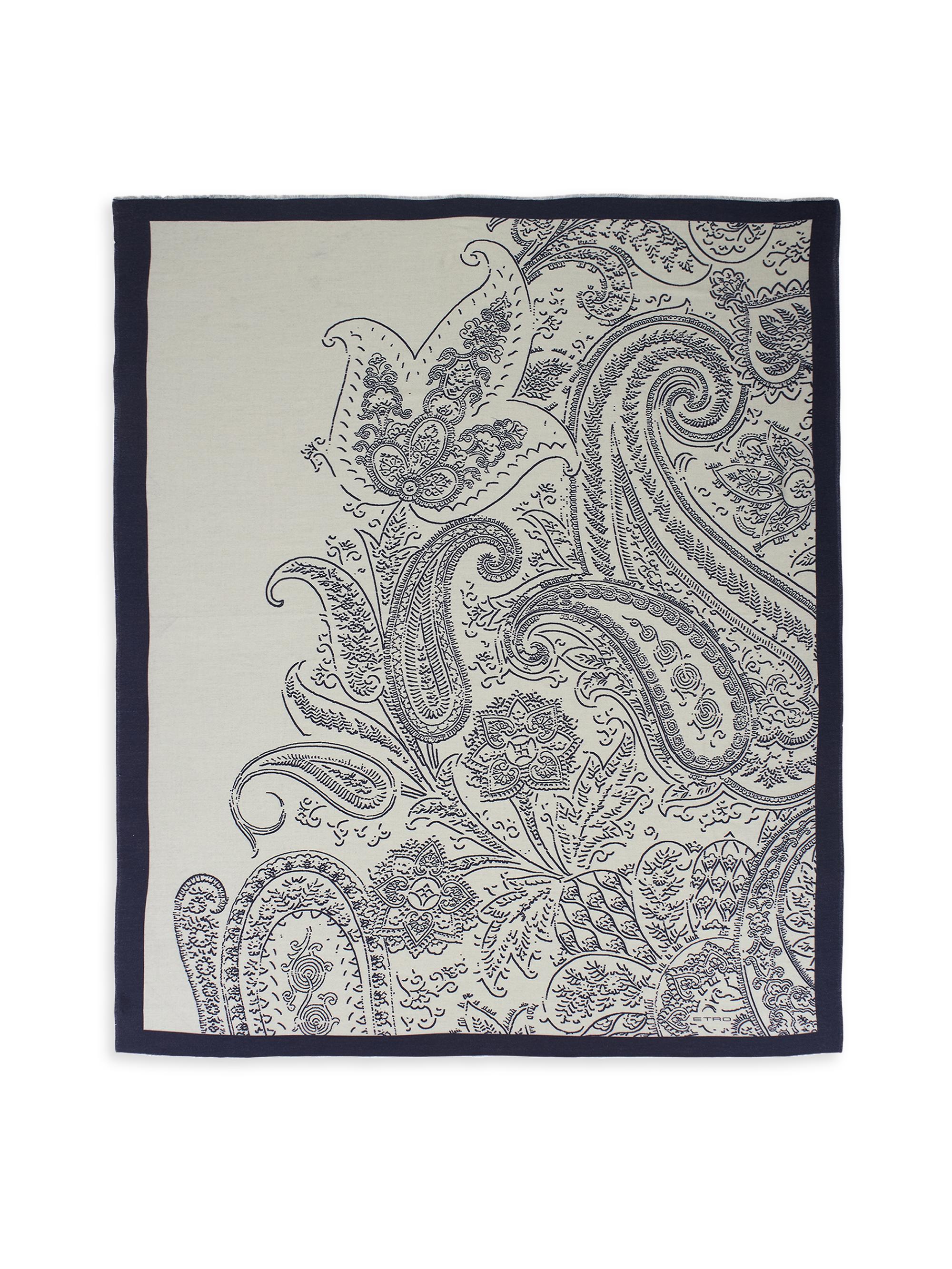 Etro Capsule Paisley Throw - Navy