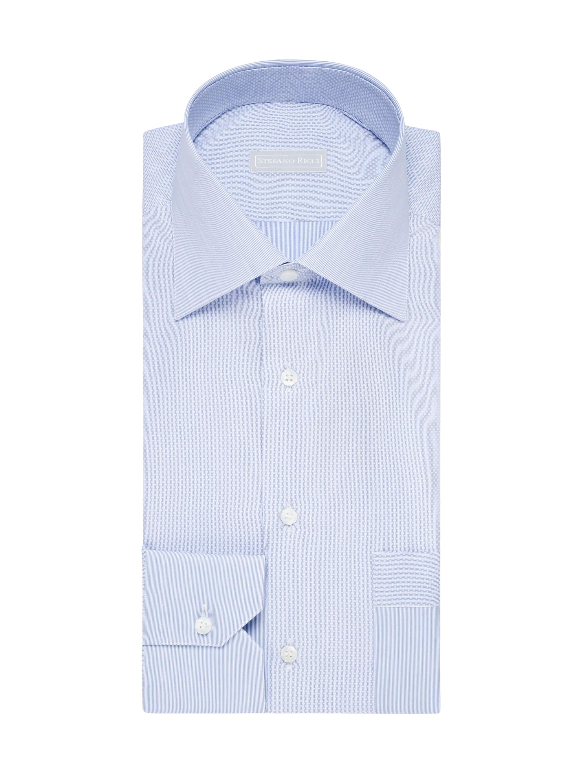 Stefano Ricci Men's Handmade Urbino Shirt - Blue