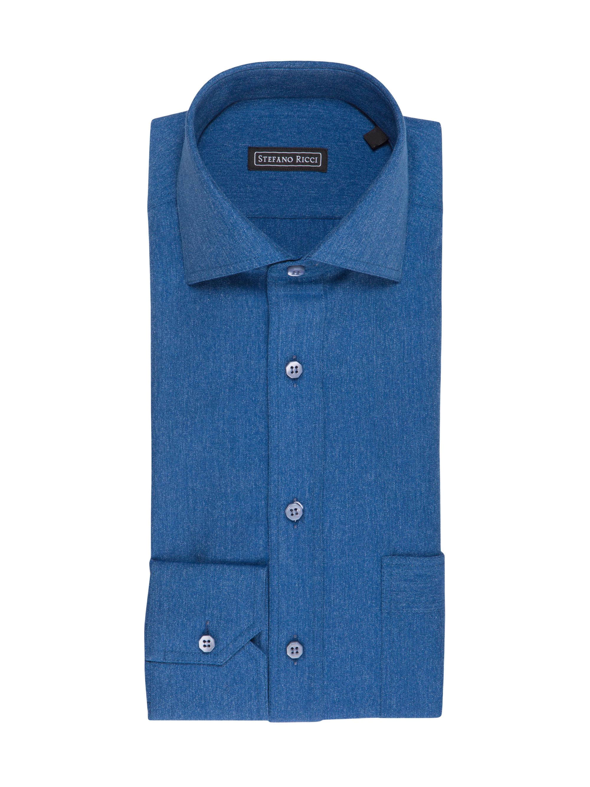 Stefano Ricci Men's Handmade Eboli Shirt - Blue