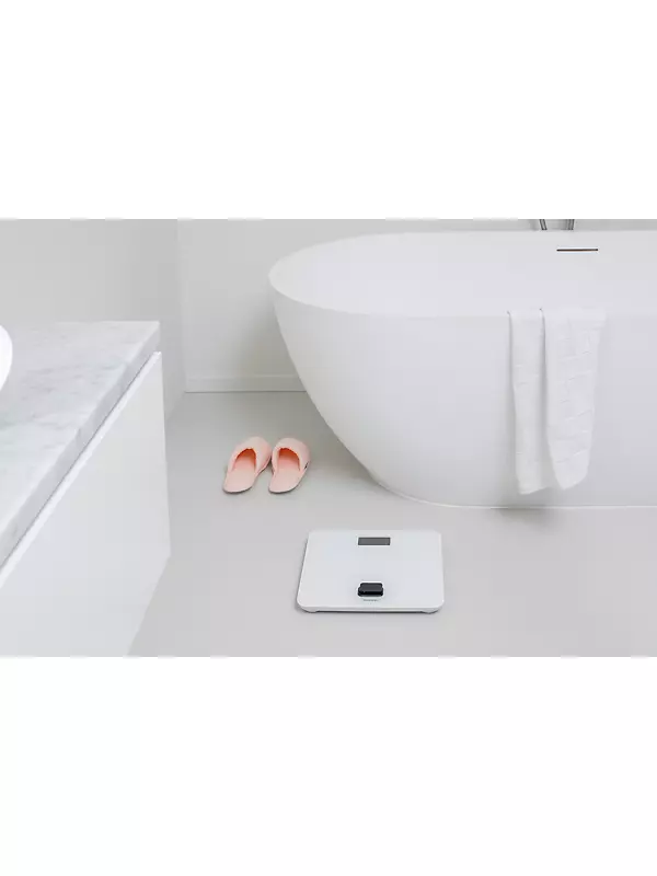 Escali High Capacity Anti-Slip Bathroom Scale ,White