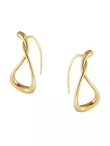 Mercy 18K Yellow Gold Small Twisted Drop Earrings