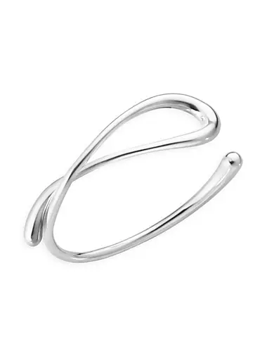 Mercy Sterling Silver Large Twist Bangle
