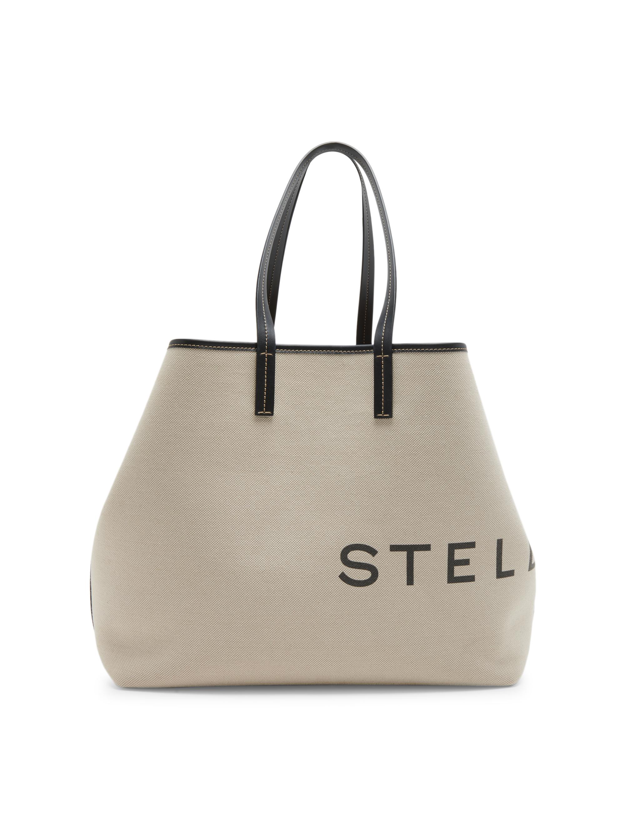 Stella McCartney Women's Canvas Logo Tote Bag - Ecru