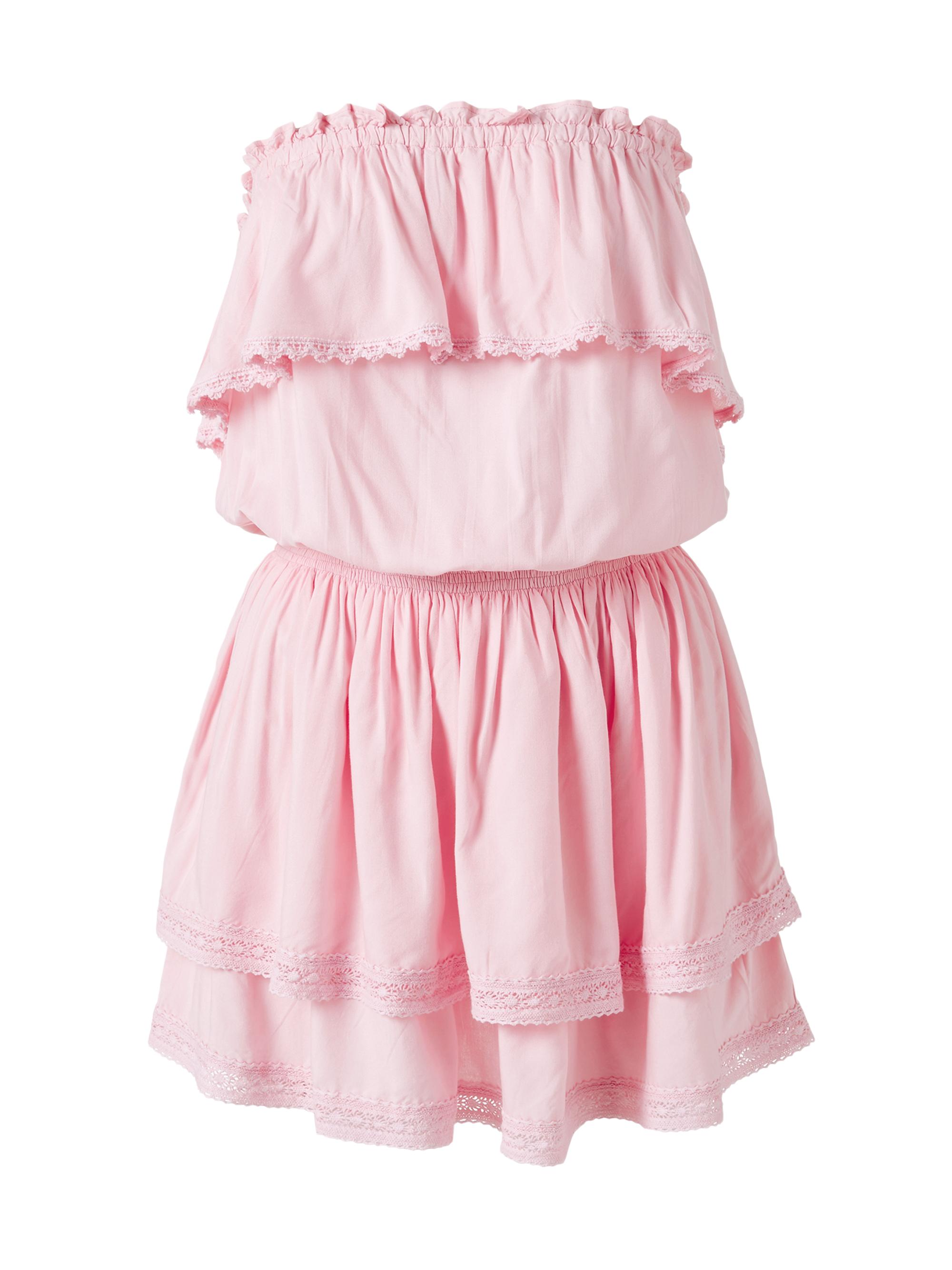 Melissa Odabash Women's Salma Straples Ruffled Minidress - Rose